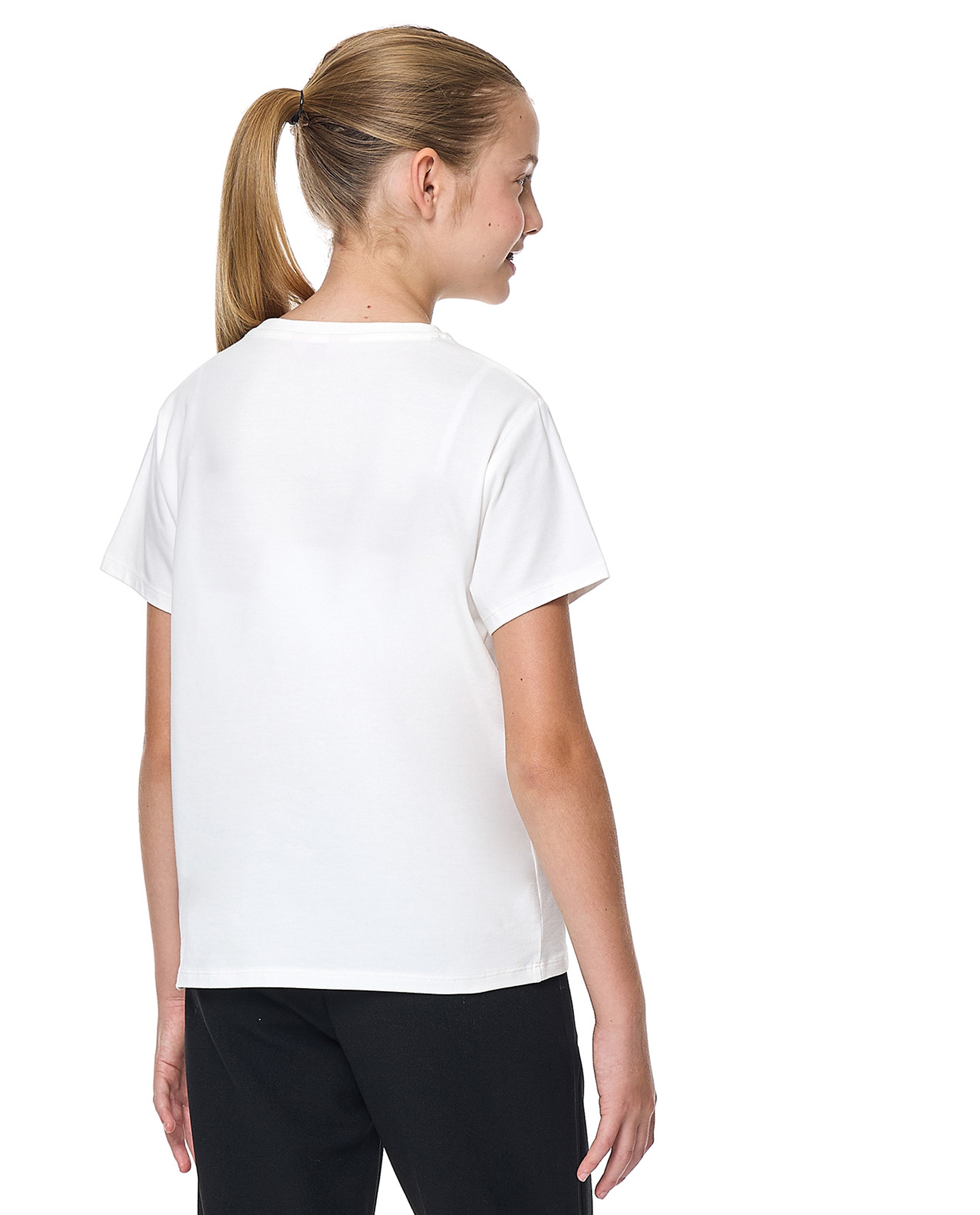 Embroidered T-Shirt with Crew Neck and Short Sleeves