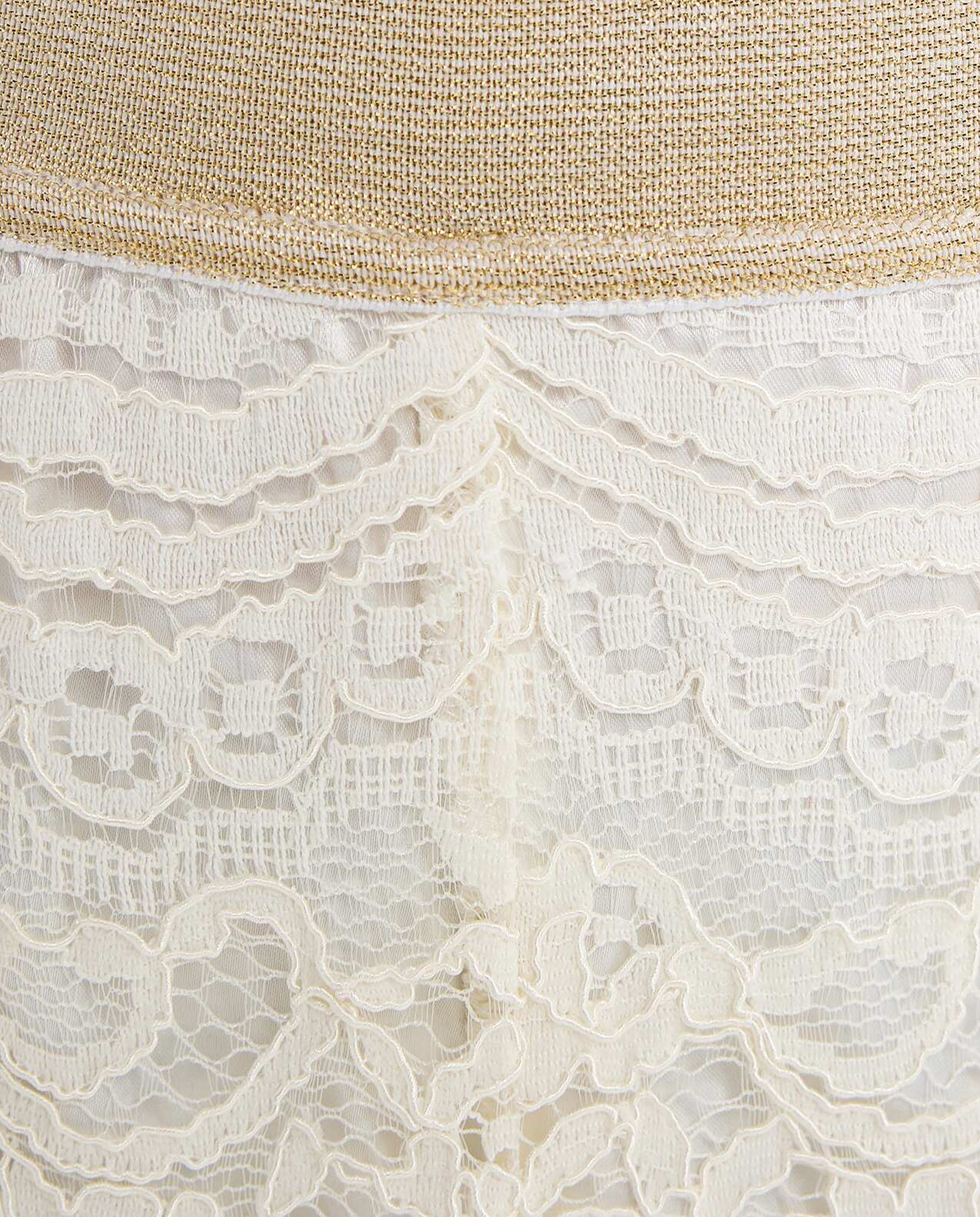 Lace Wide Leg Pants with Elastic Waist