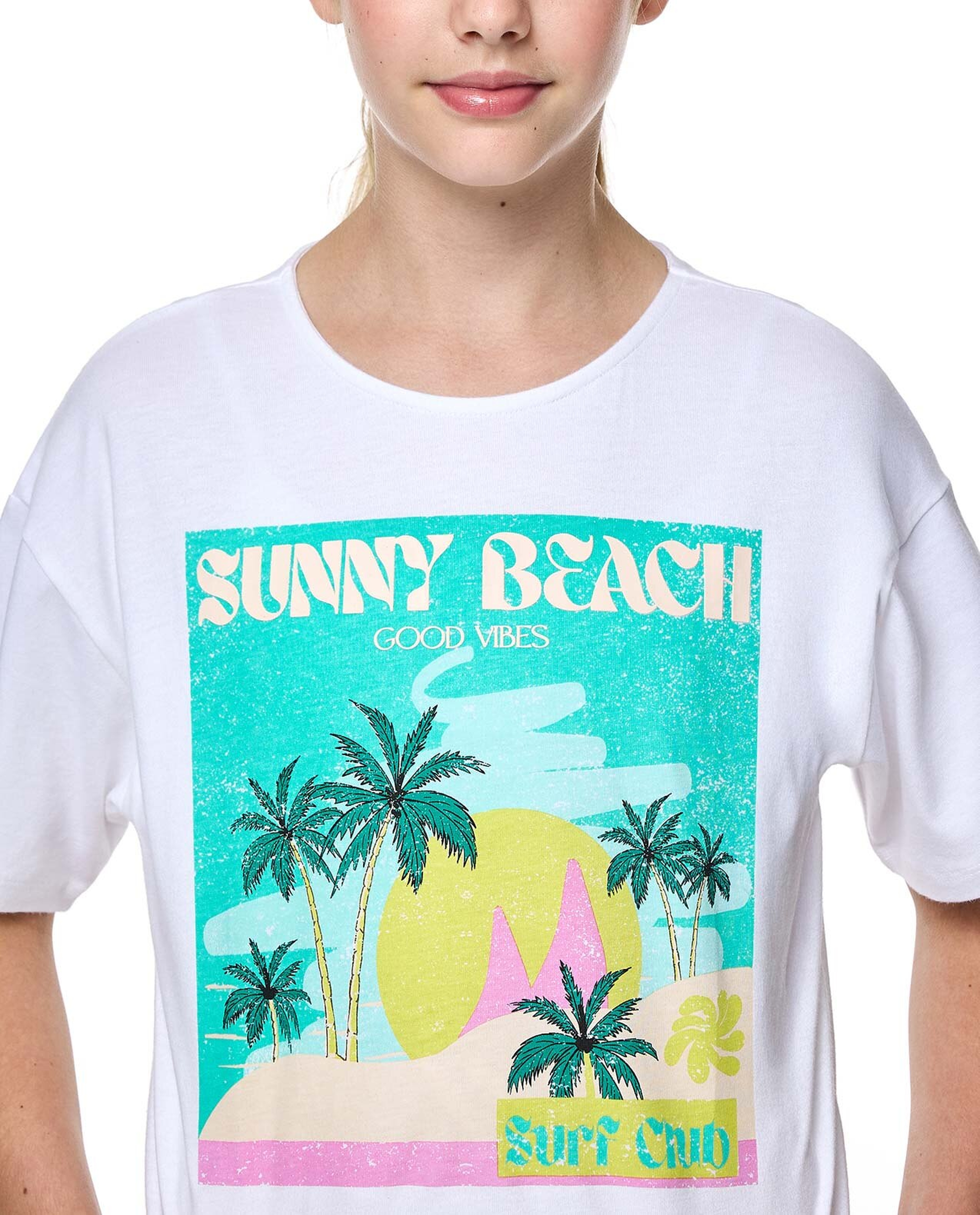 Graphic T-Shirt with Crew Neck and Short Sleeves