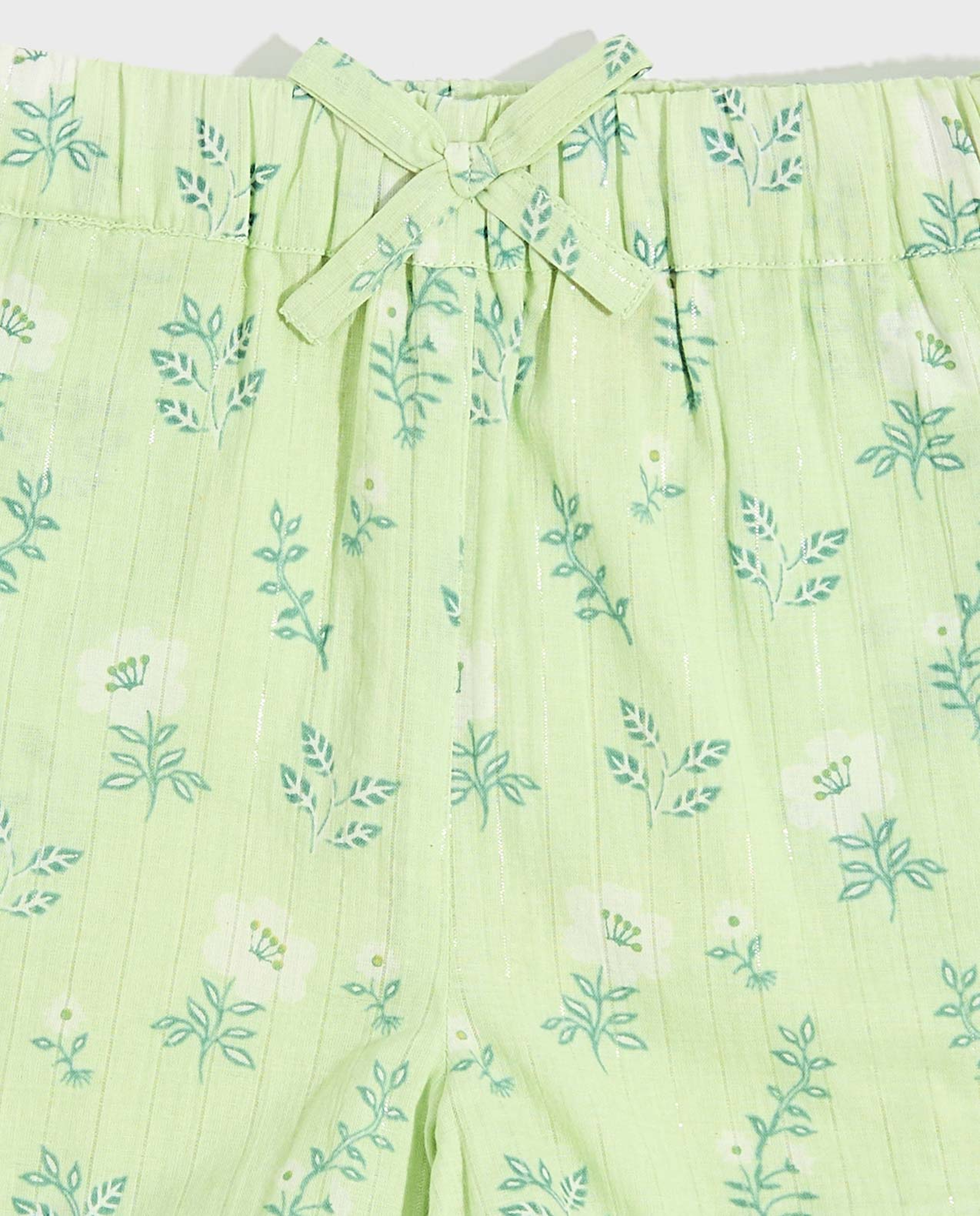 Floral Print Top and Shorts Set