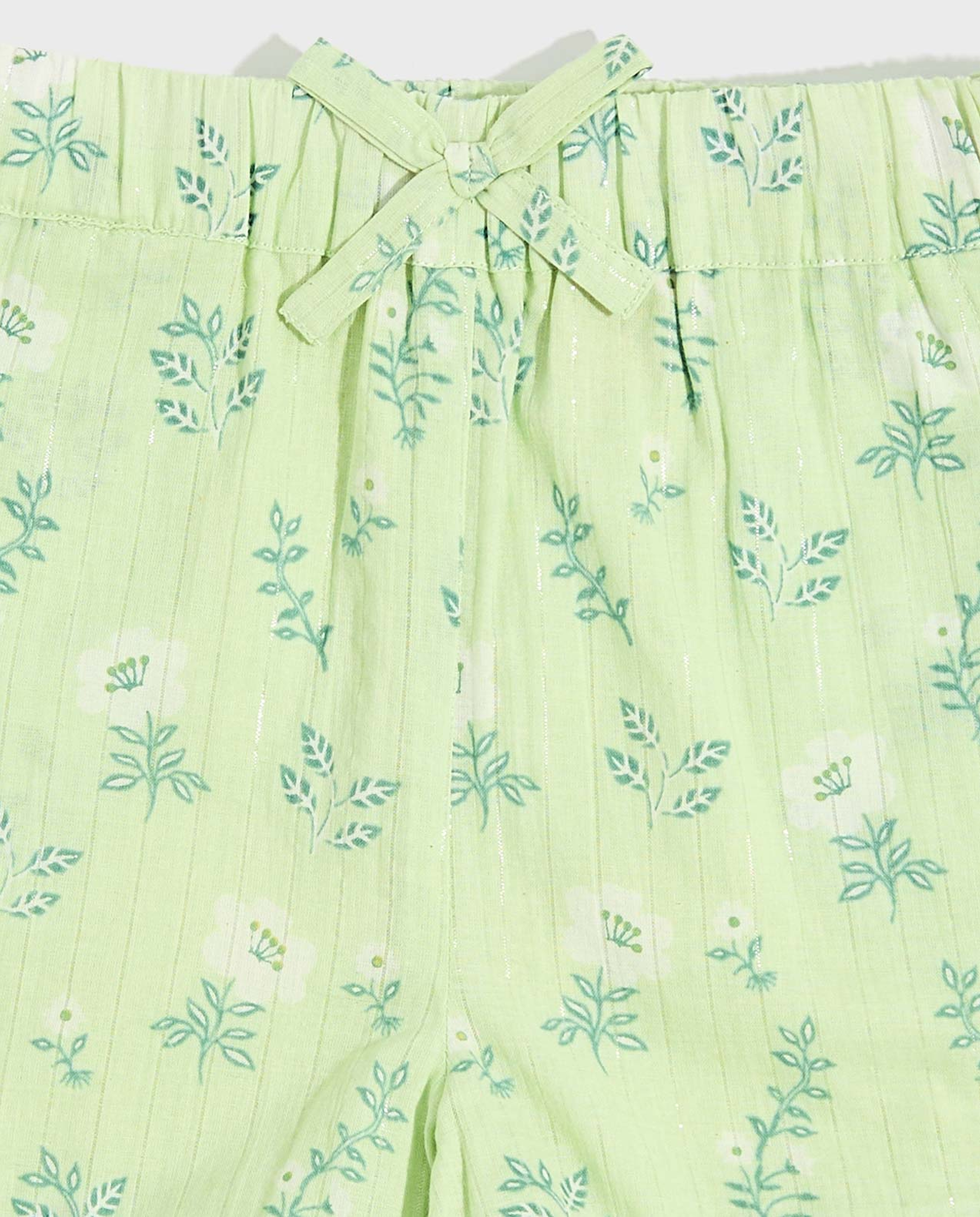 Floral Print Top and Shorts Set