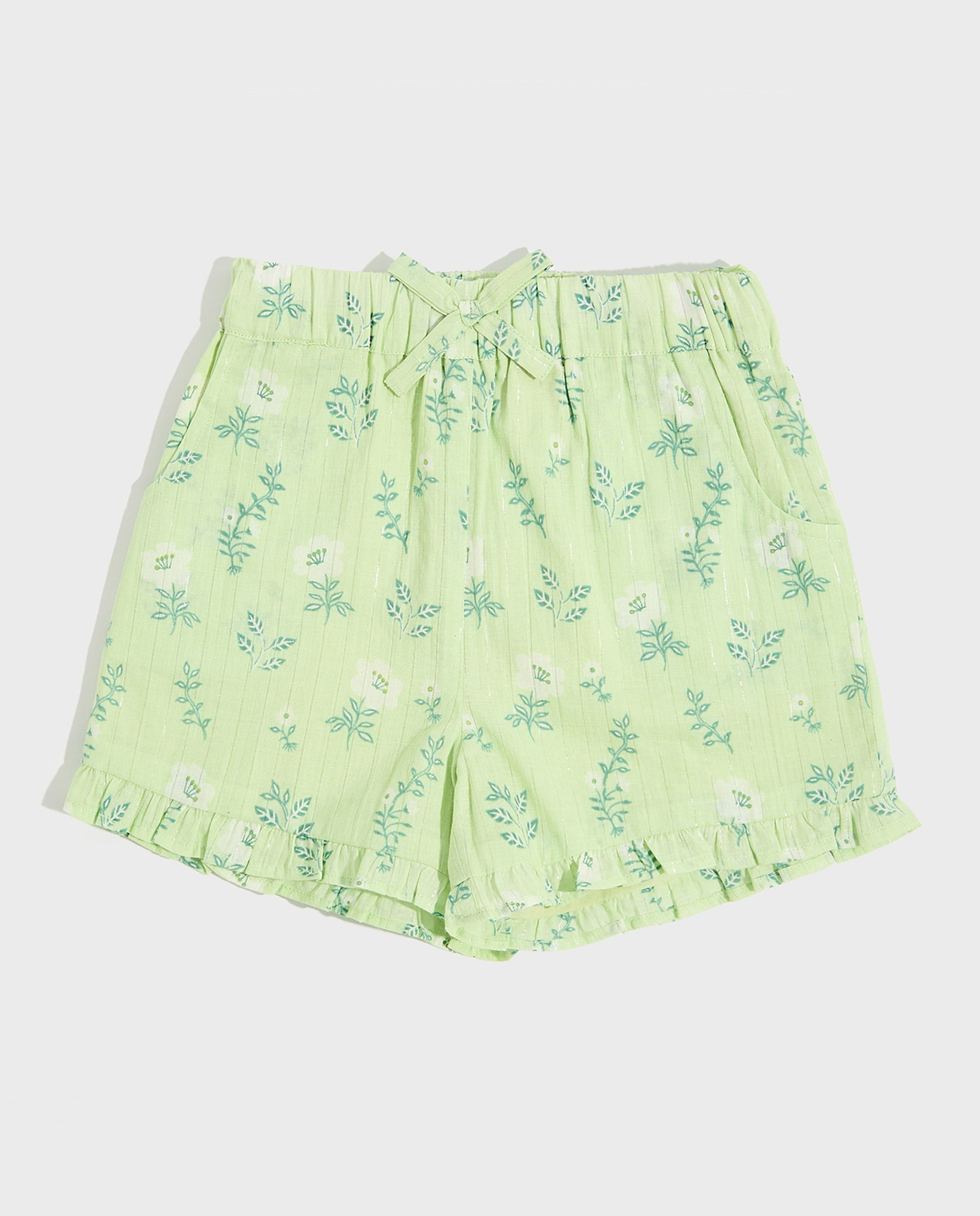 Floral Print Top and Shorts Set