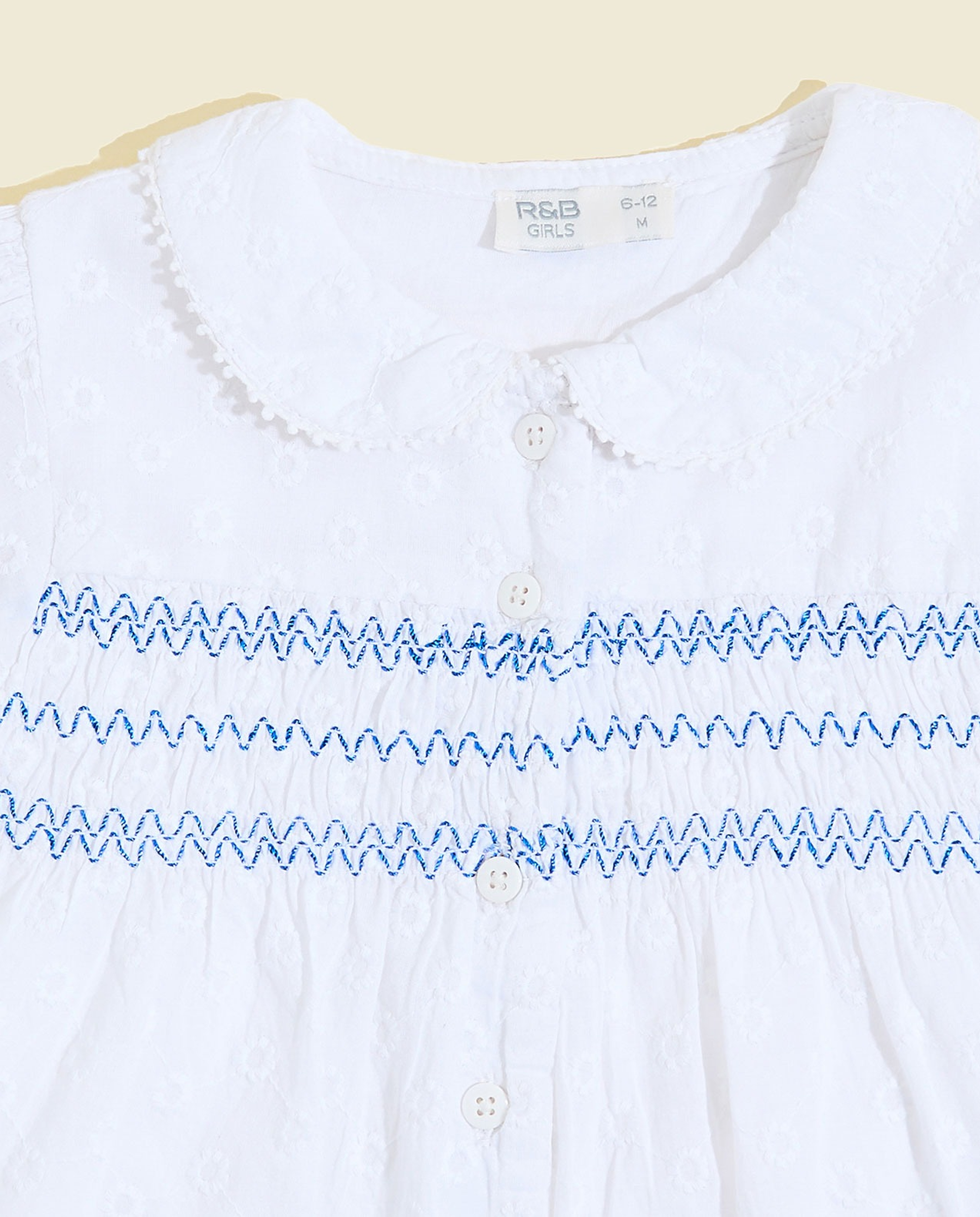 Embroidered Top and Shorts Set