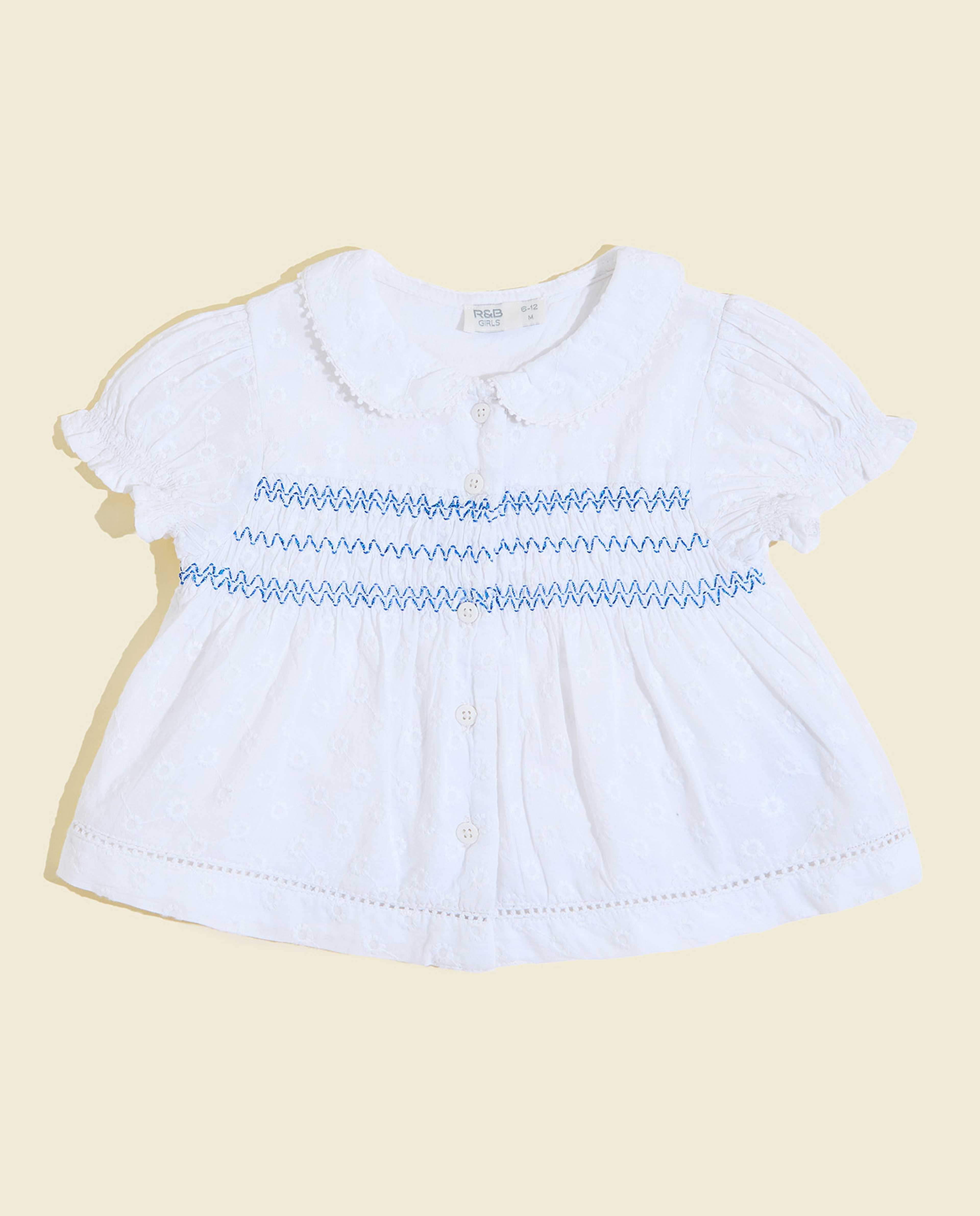 Embroidered Top and Shorts Set