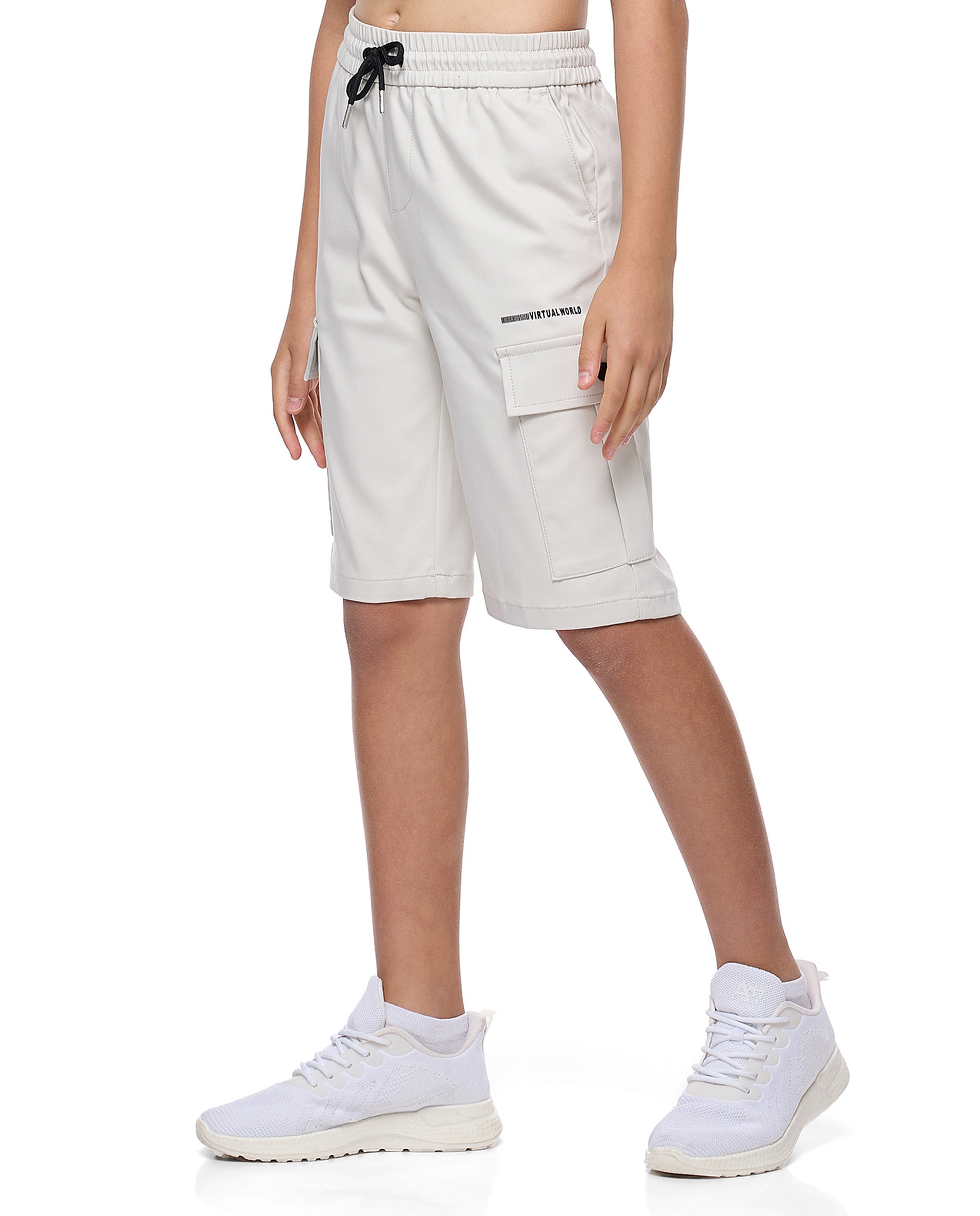 Cargo Shorts with Drawstring Waist