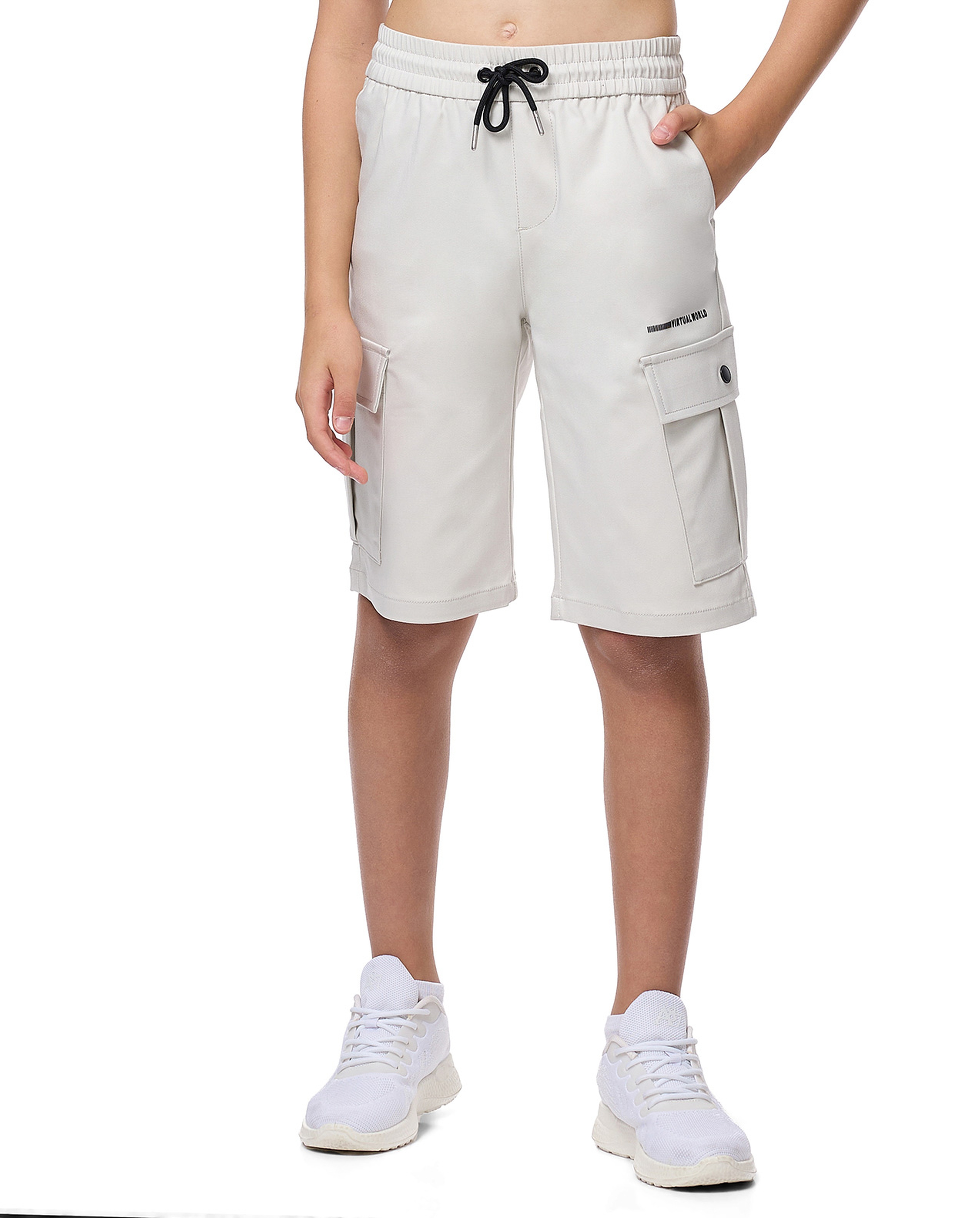 Cargo Shorts with Drawstring Waist