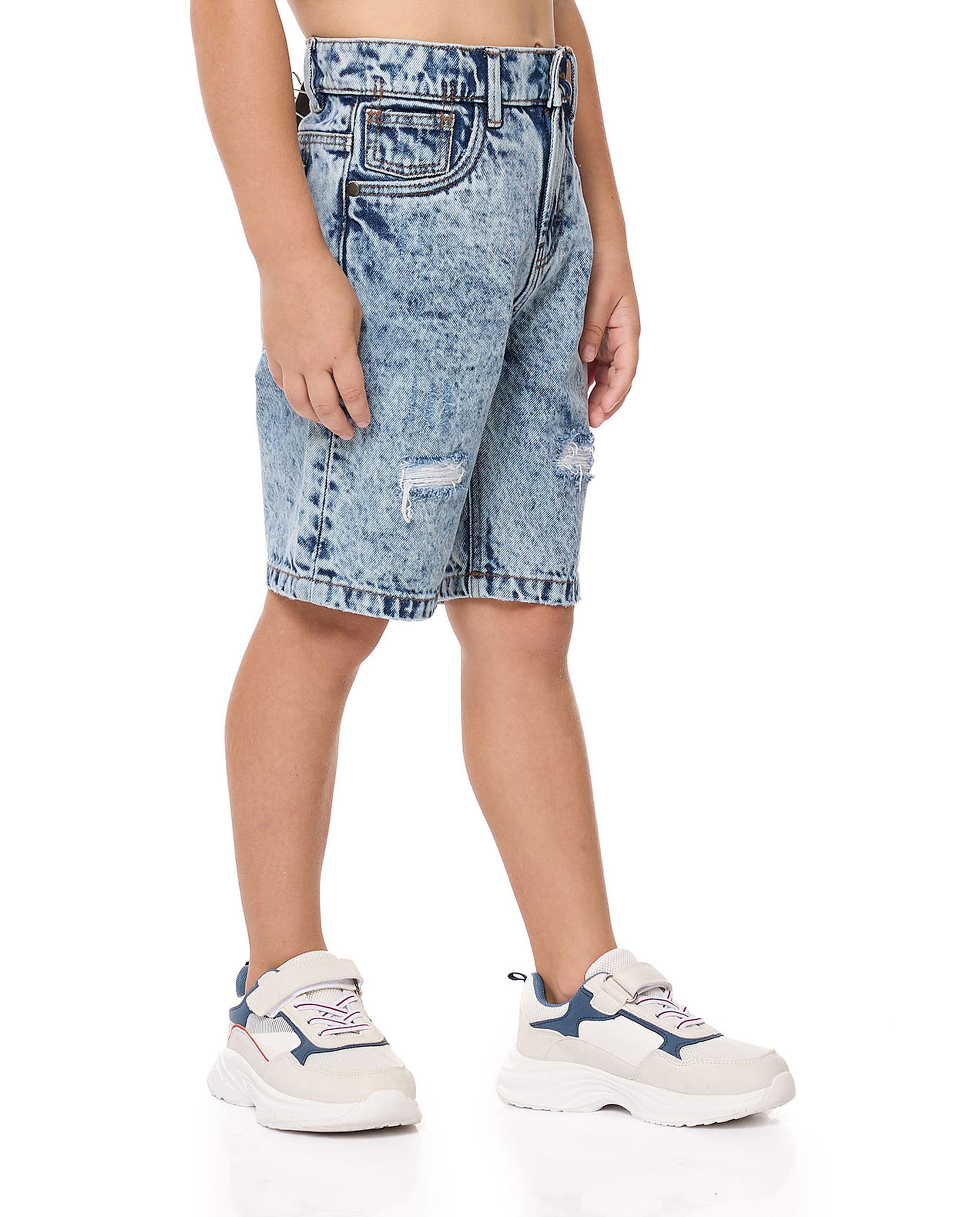 شورت جينز بأزرار