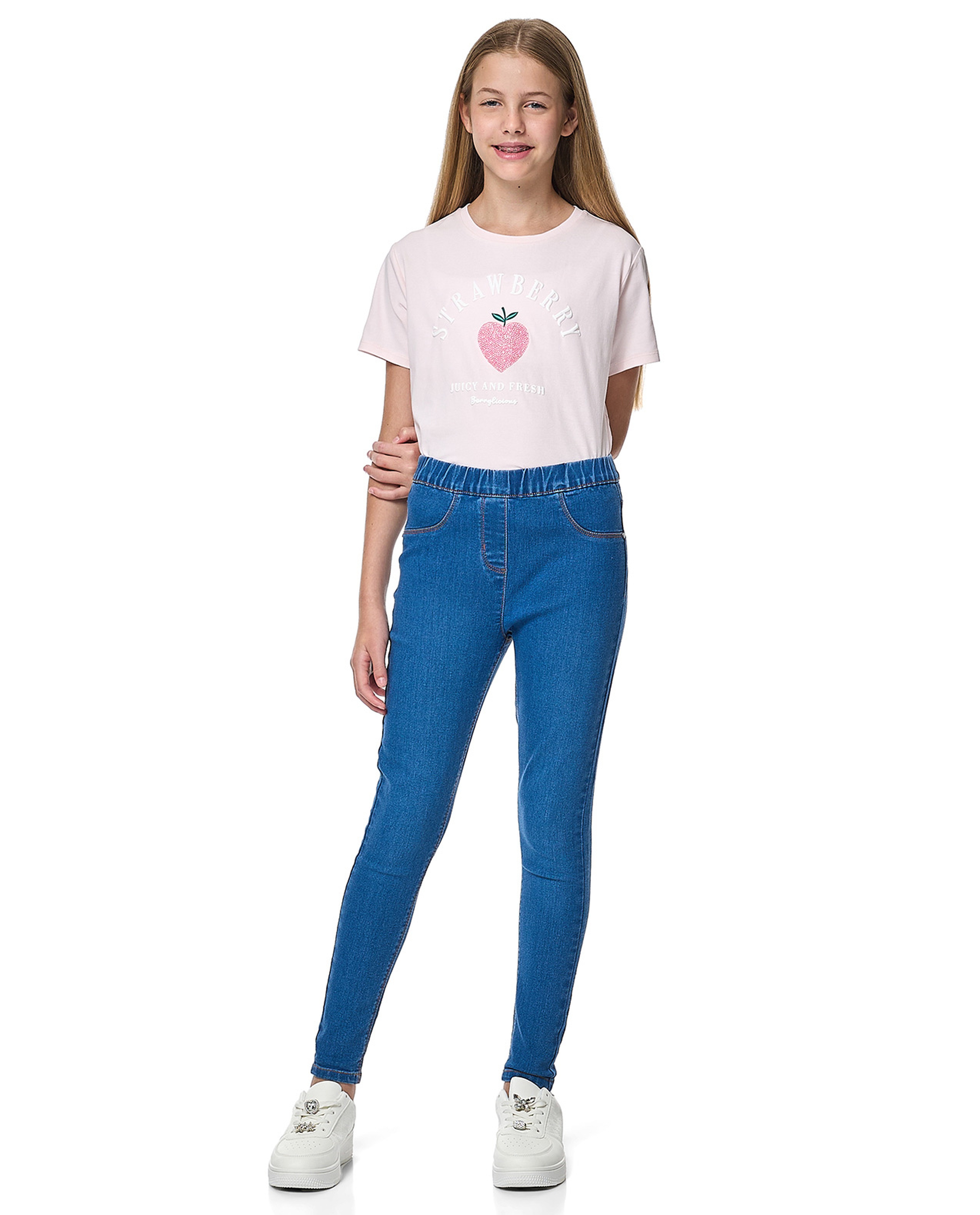 Printed T-Shirt with Crew Neck and Short Sleeves