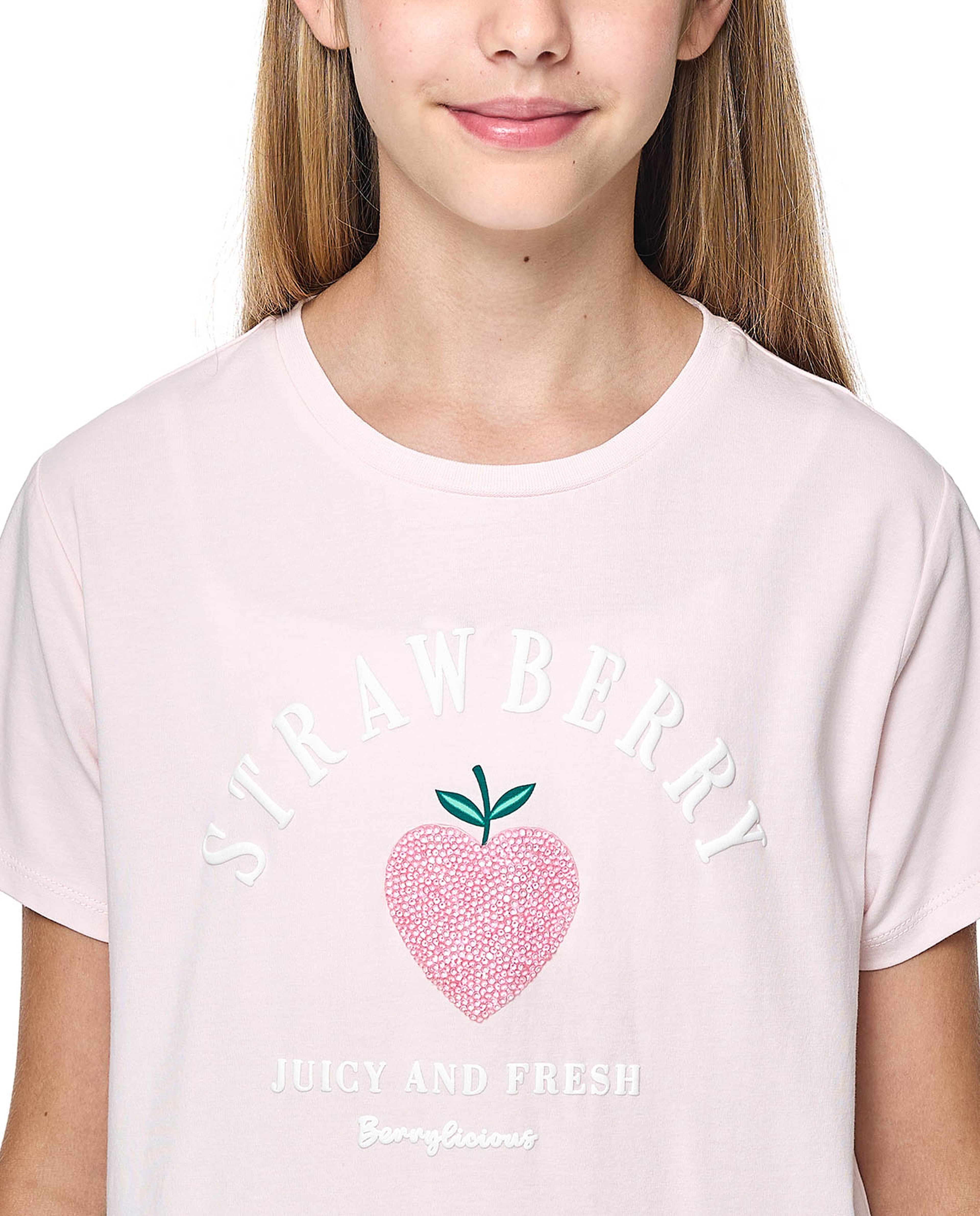 Printed T-Shirt with Crew Neck and Short Sleeves