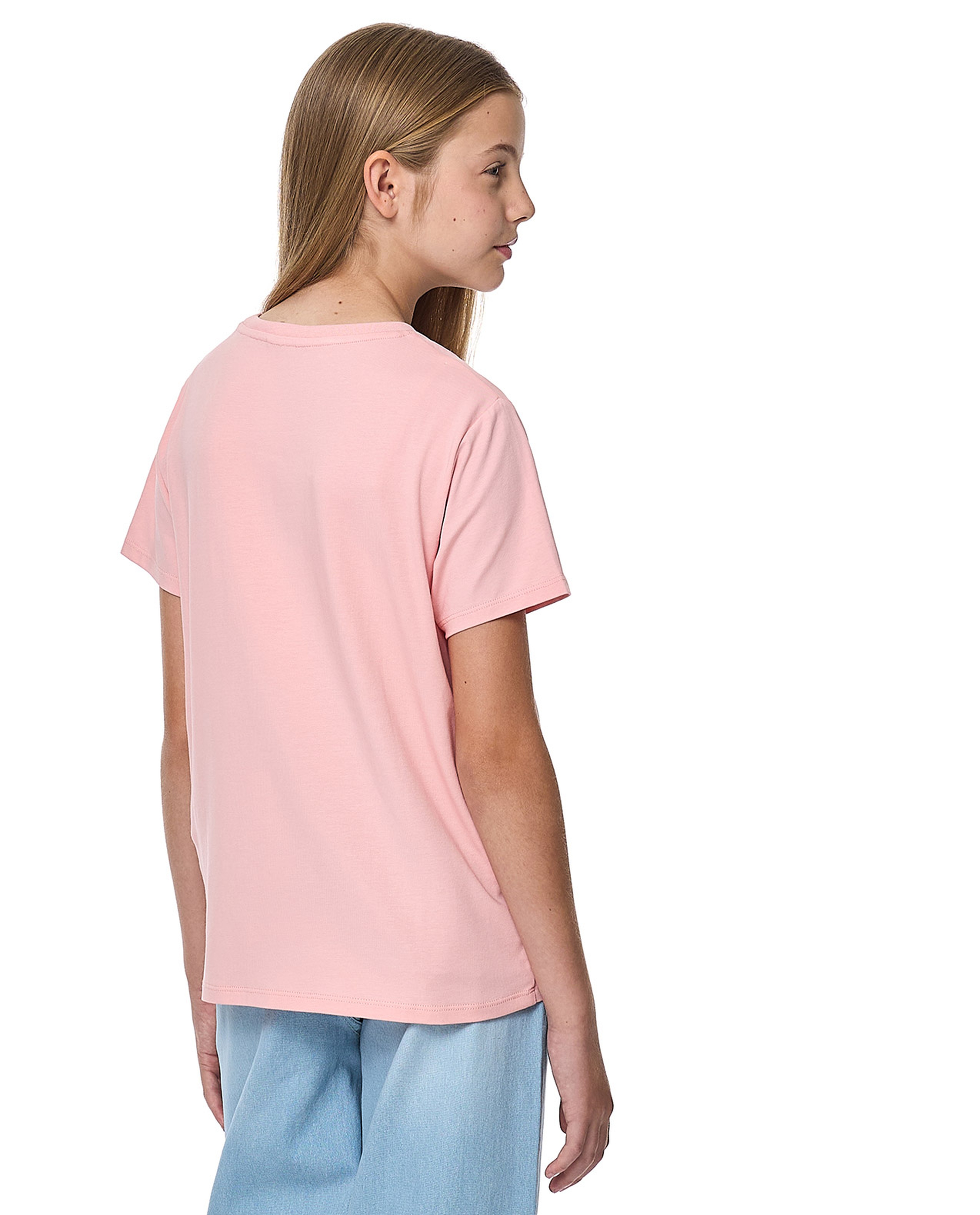 Embellished T-Shirt with Crew Neck and Short Sleeves