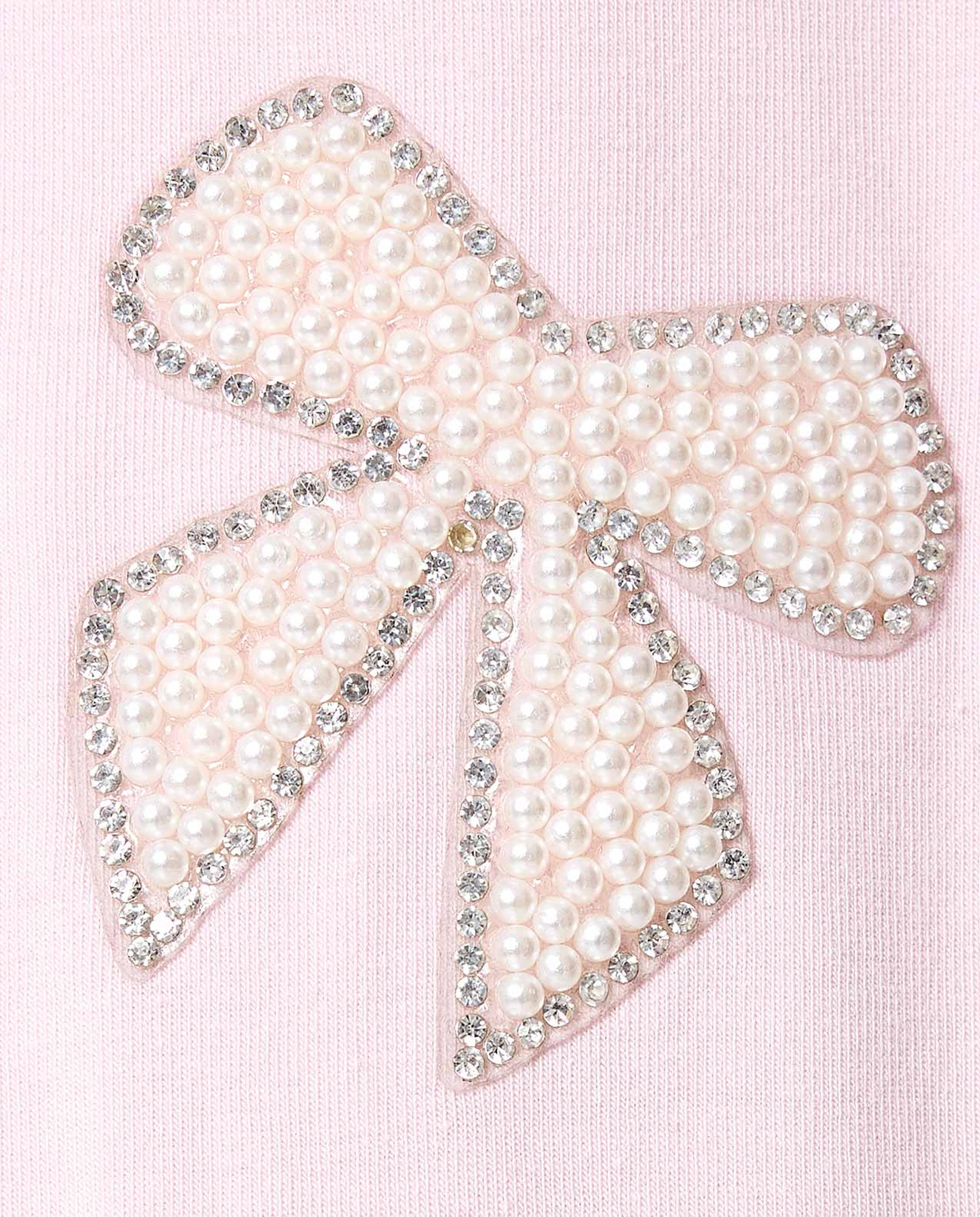 Embellished T-Shirt with Crew Neck and Short Sleeves