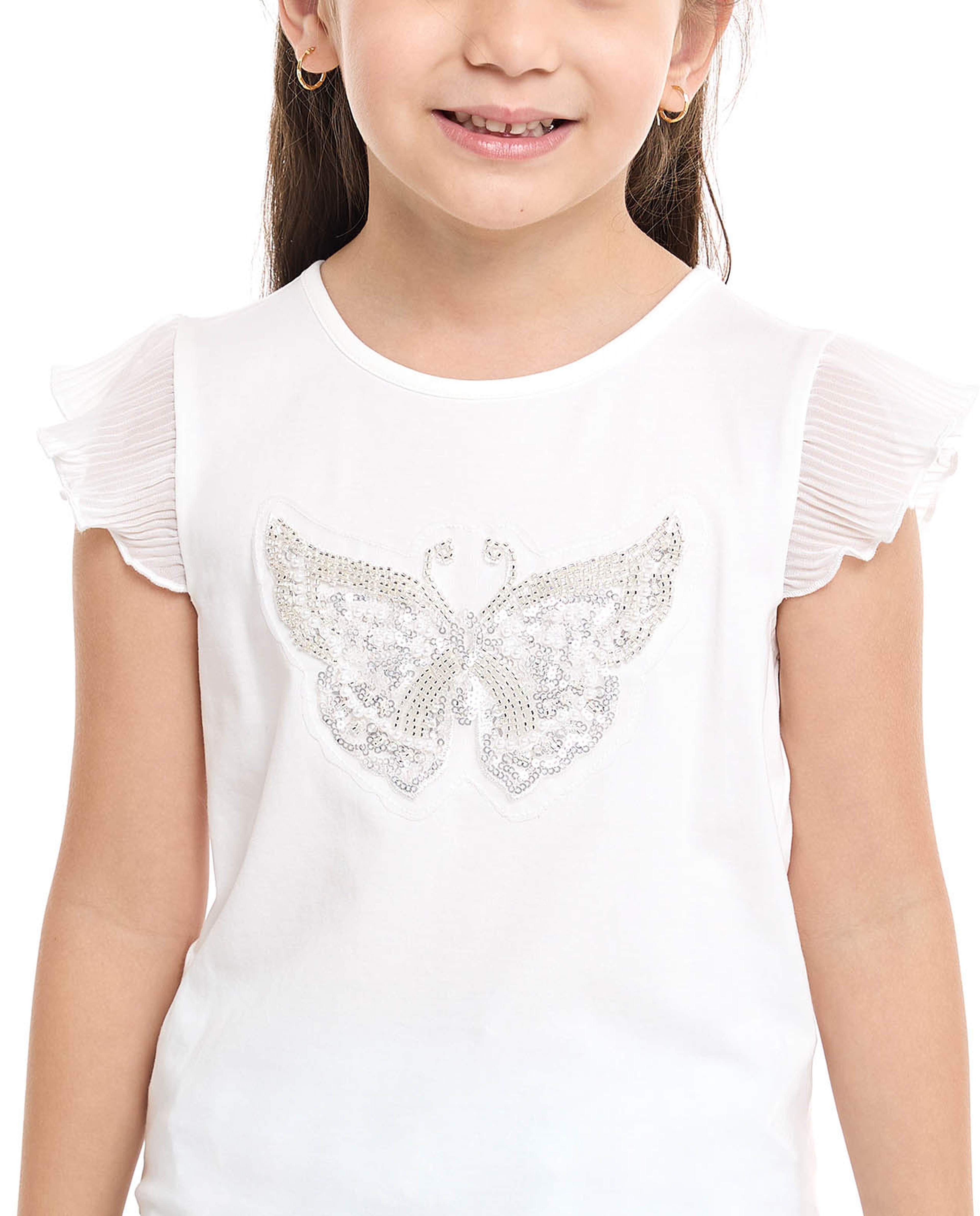 Lace Detail Top and Skirt Set