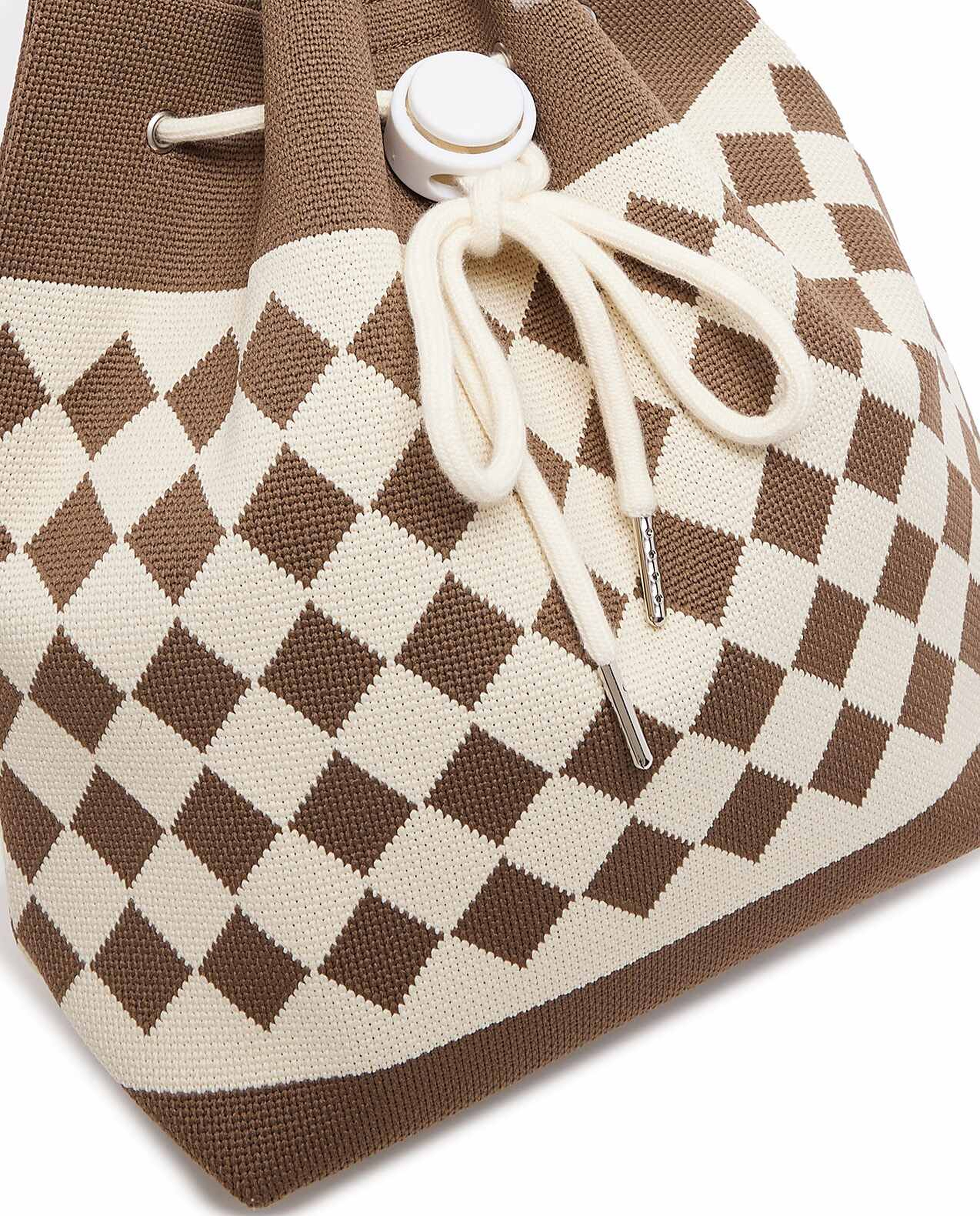 Patterned Drawstring Bag