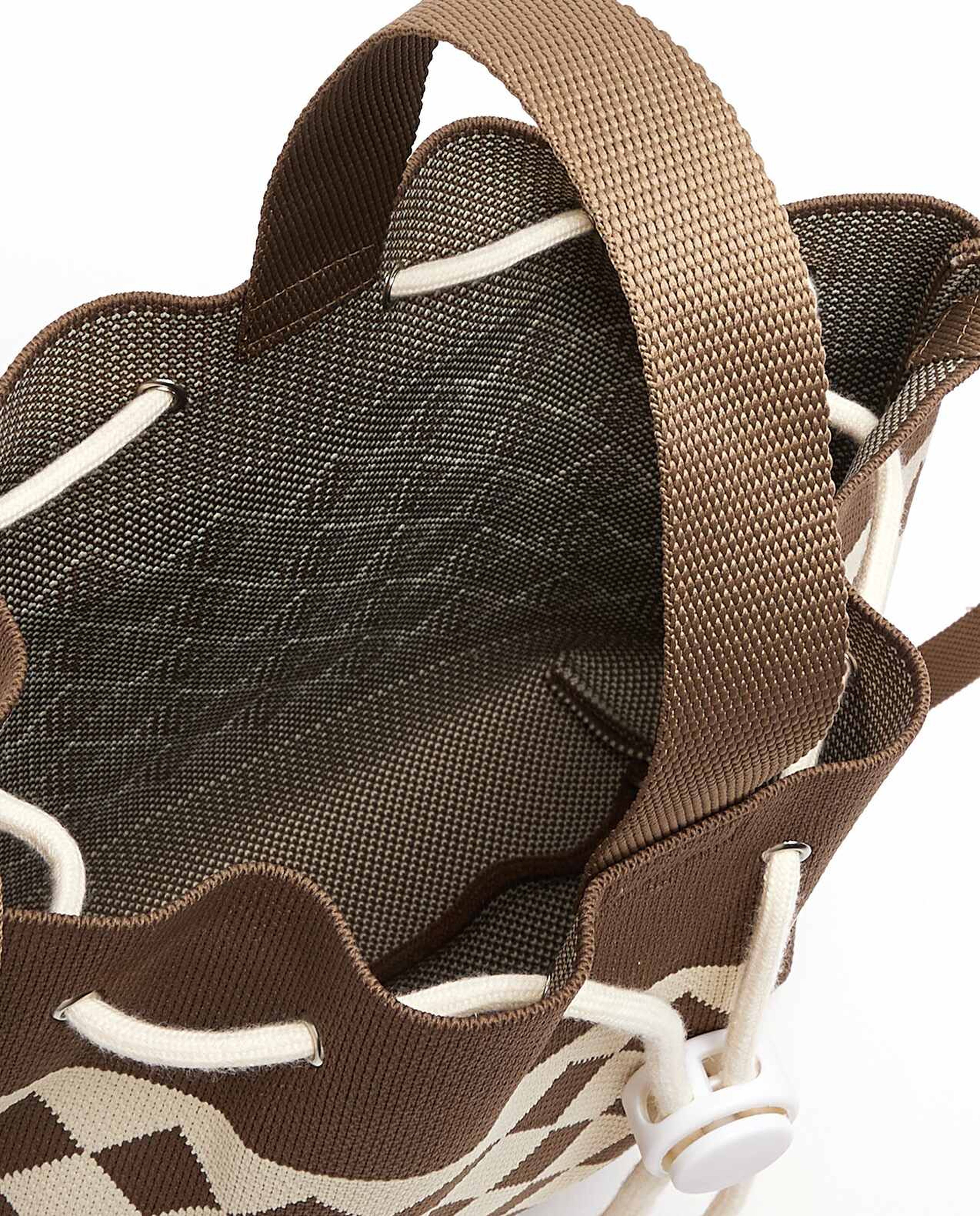 Patterned Drawstring Bag