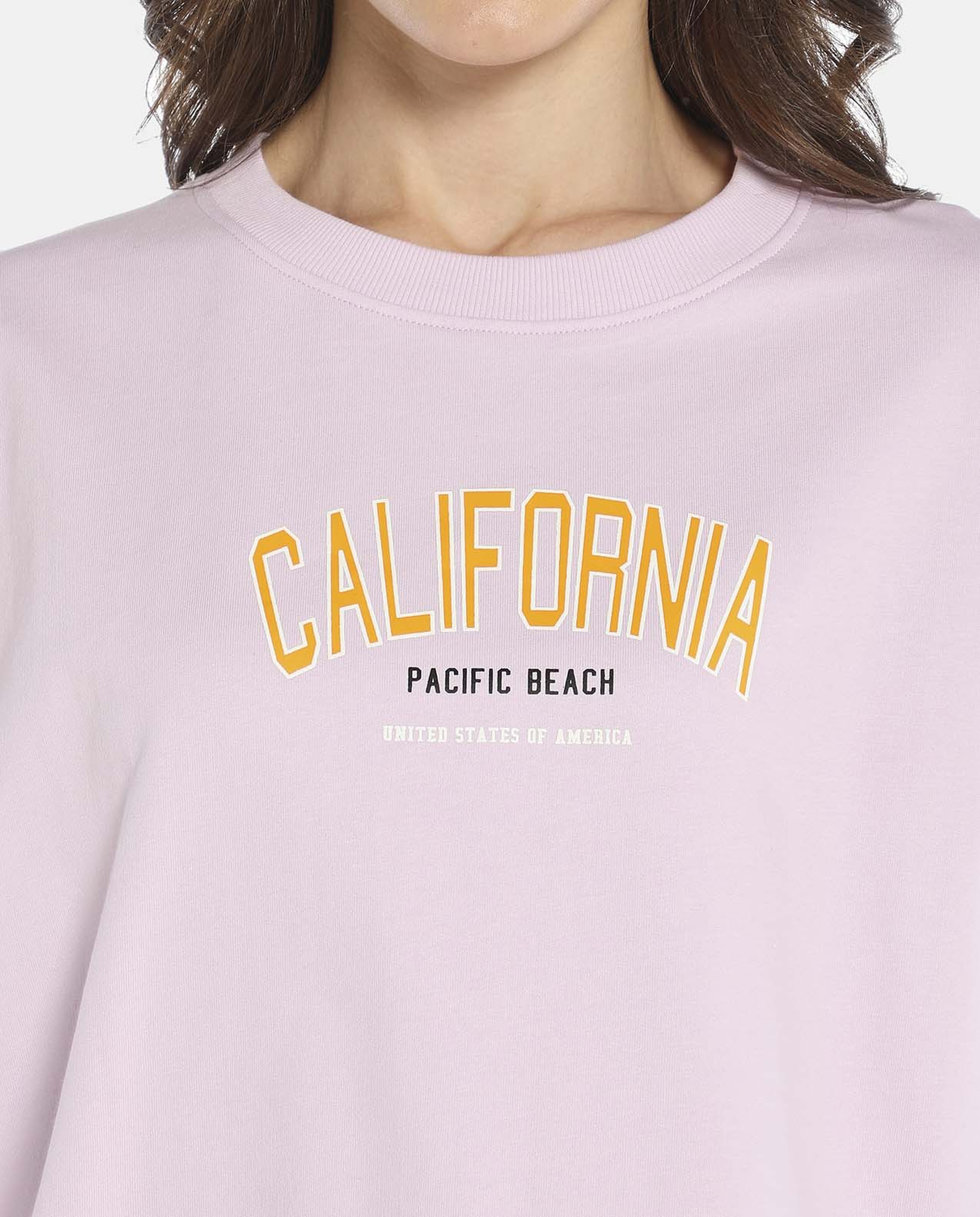 Purple Crop Sweat Top