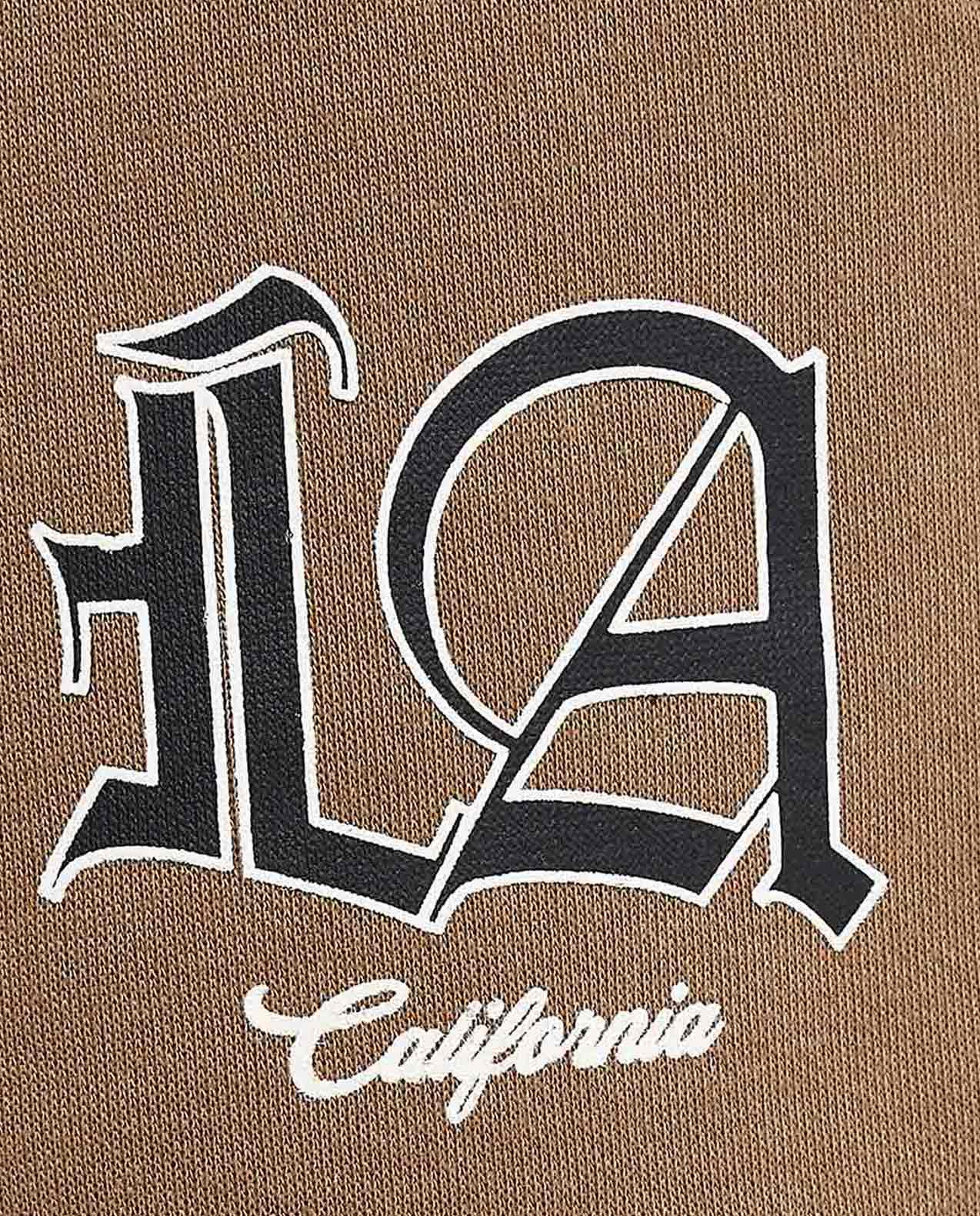 Printed Hoodie with Crew Neck and Long Sleeves