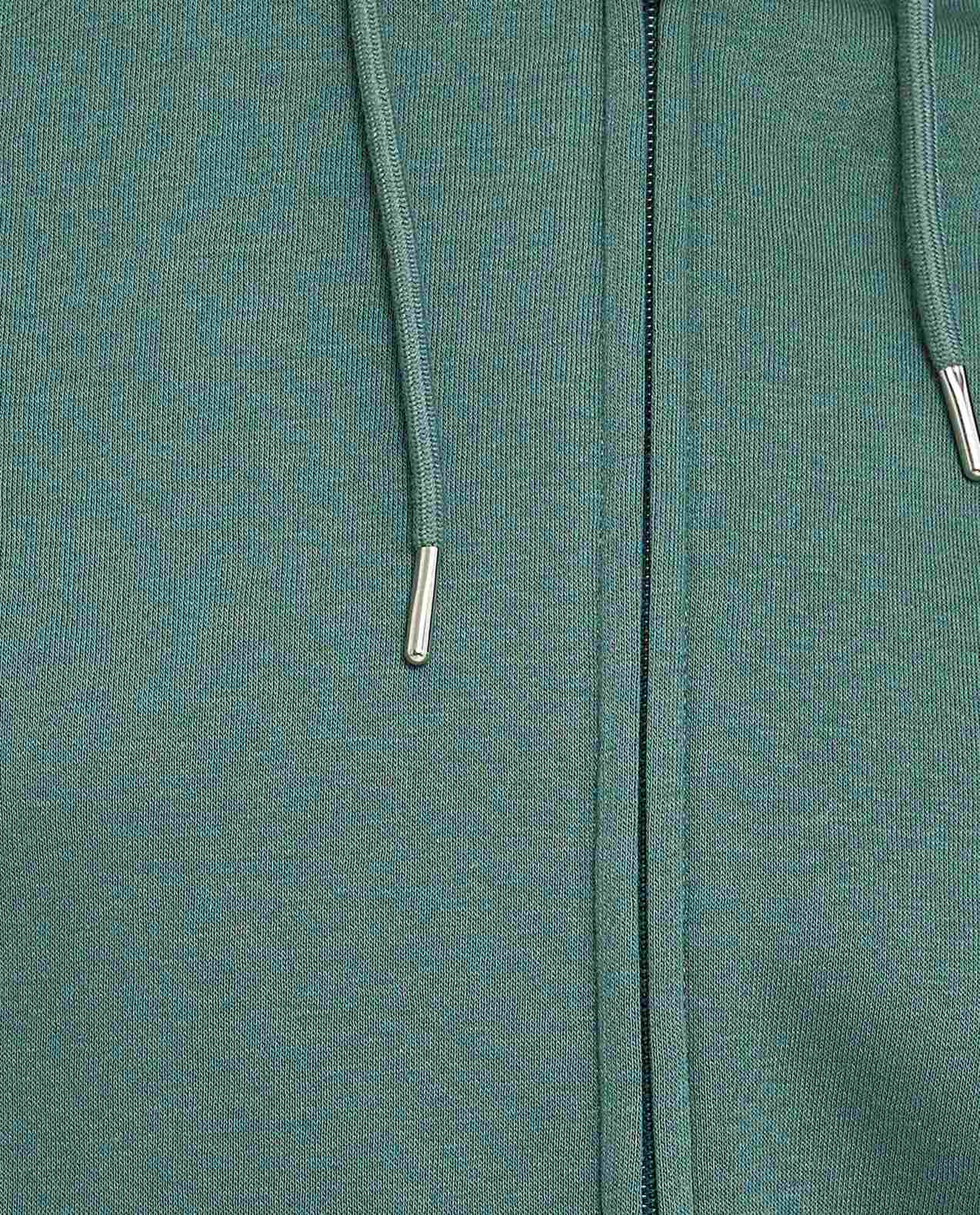 Solid Hooded Jacket with Zipper Closure