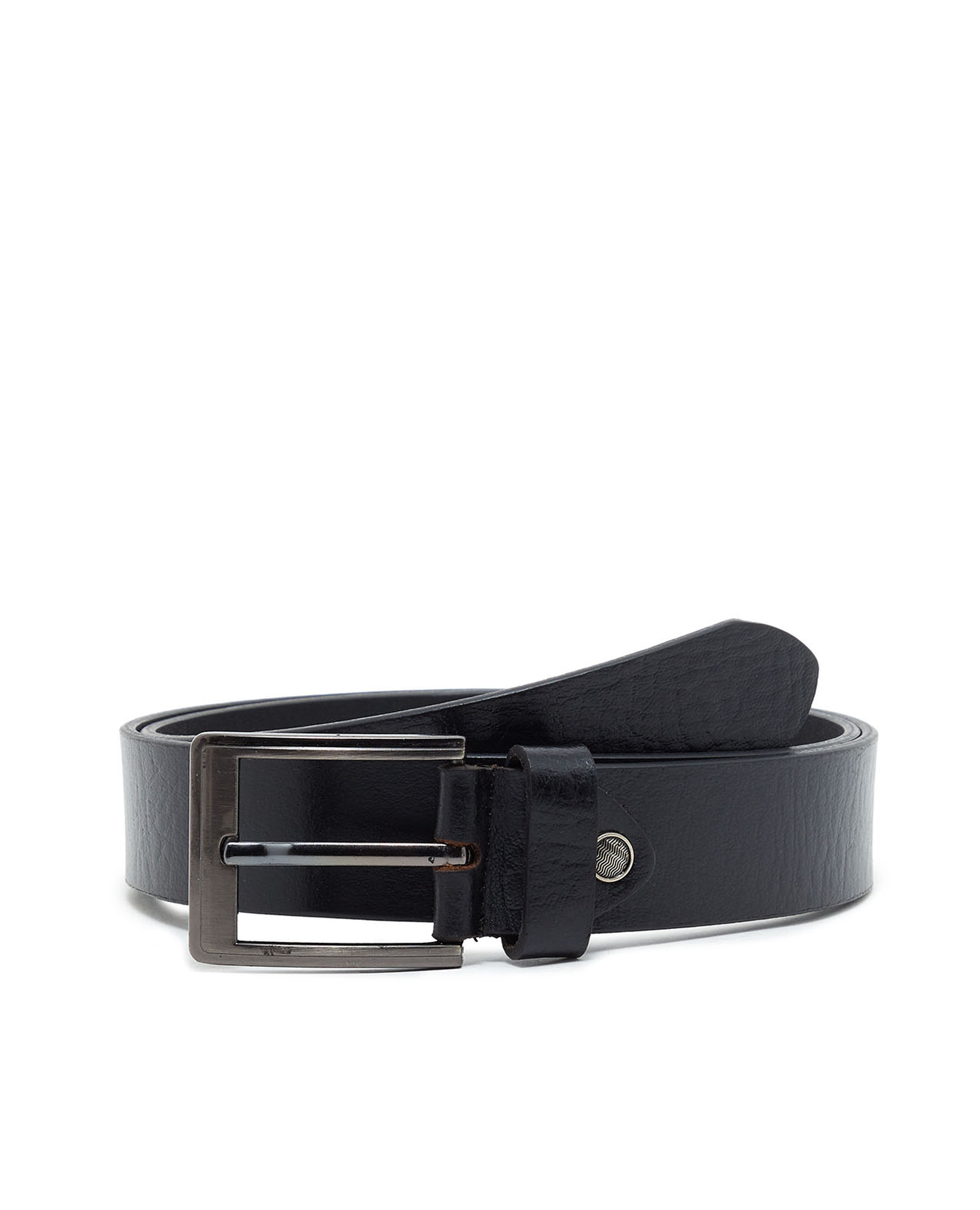 Textured Buckle Closure Belt