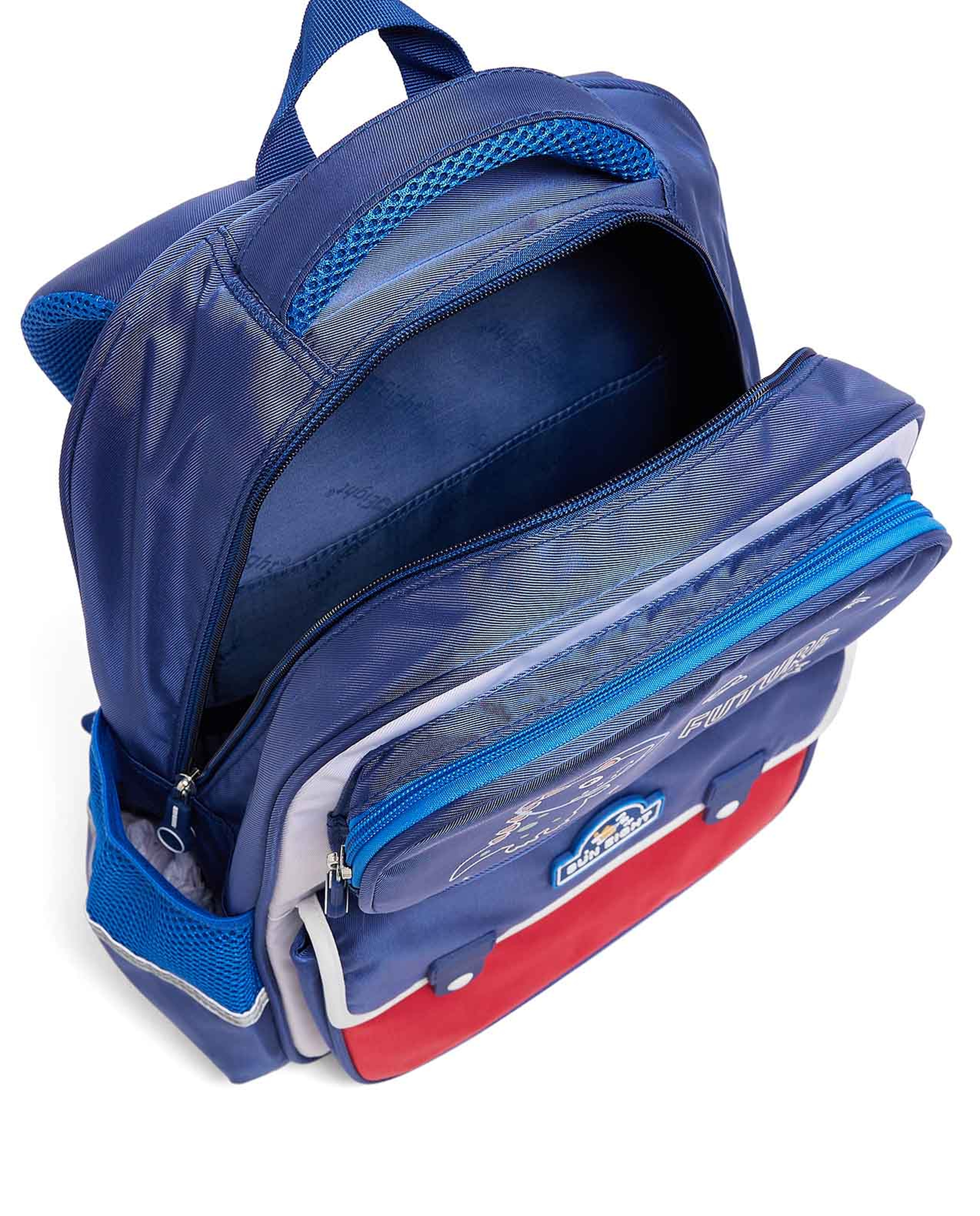 حقيبة ظهر بألوان متباينة وسحاب