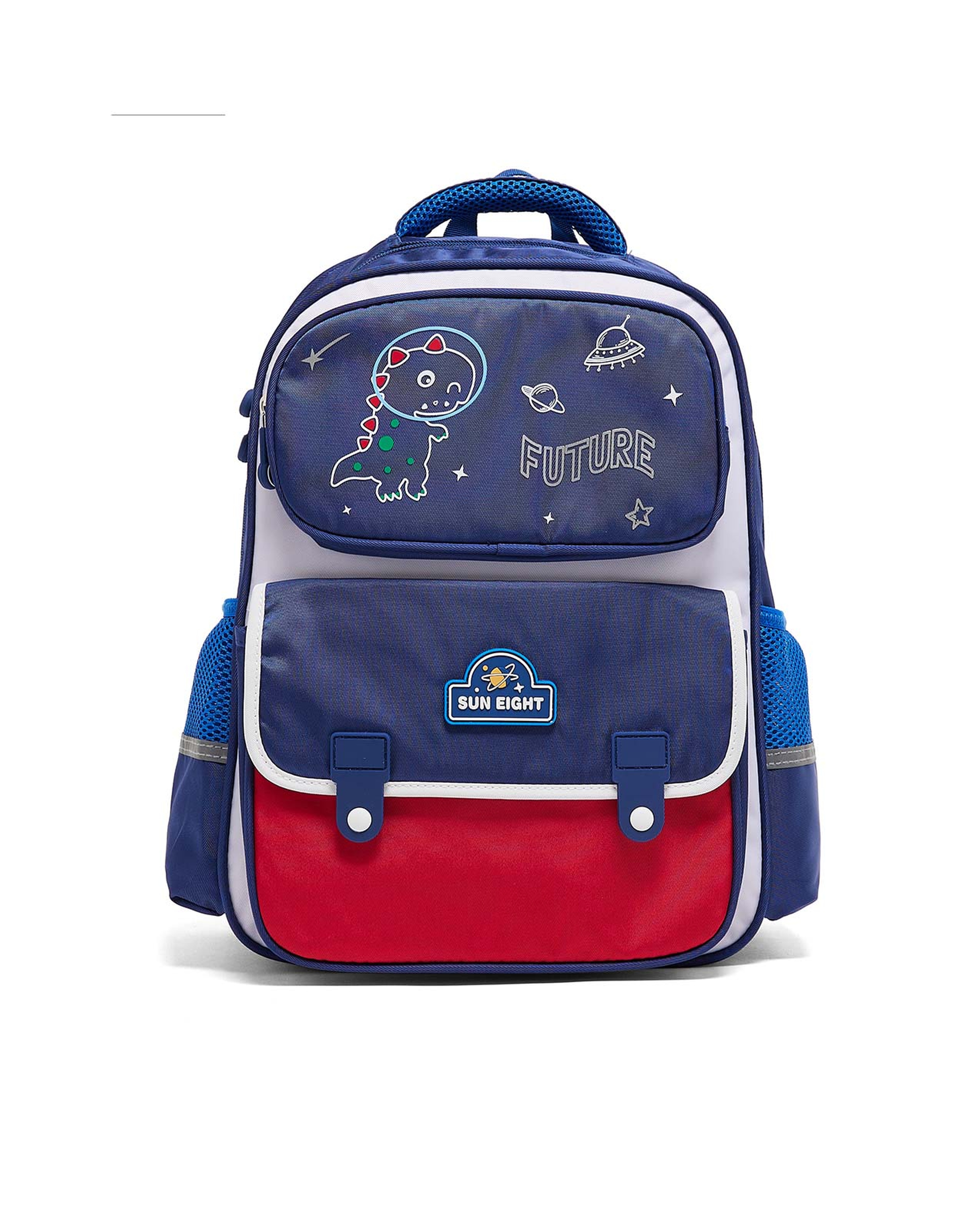 حقيبة ظهر بألوان متباينة وسحاب