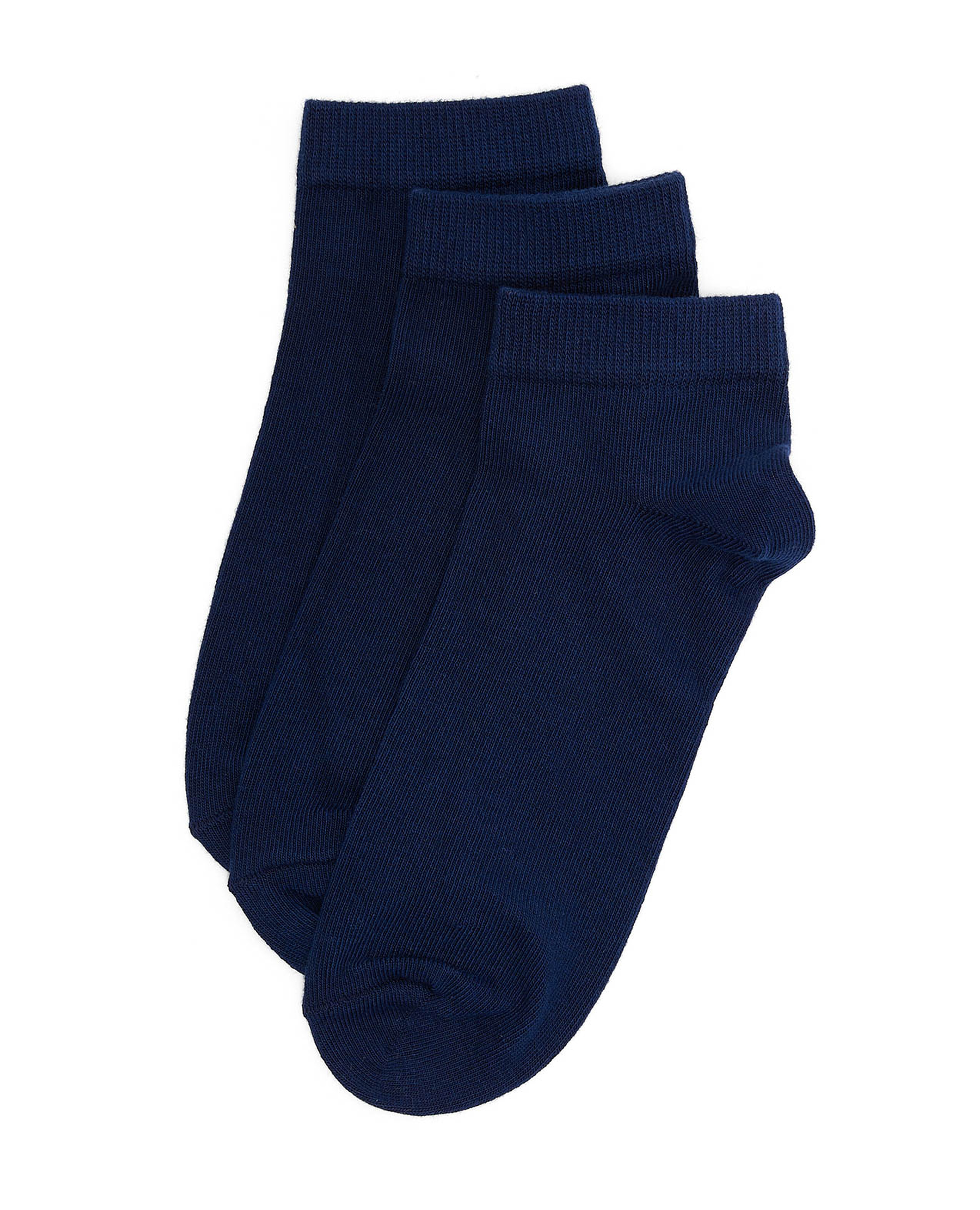 3 Pack Solid Ankle Socks