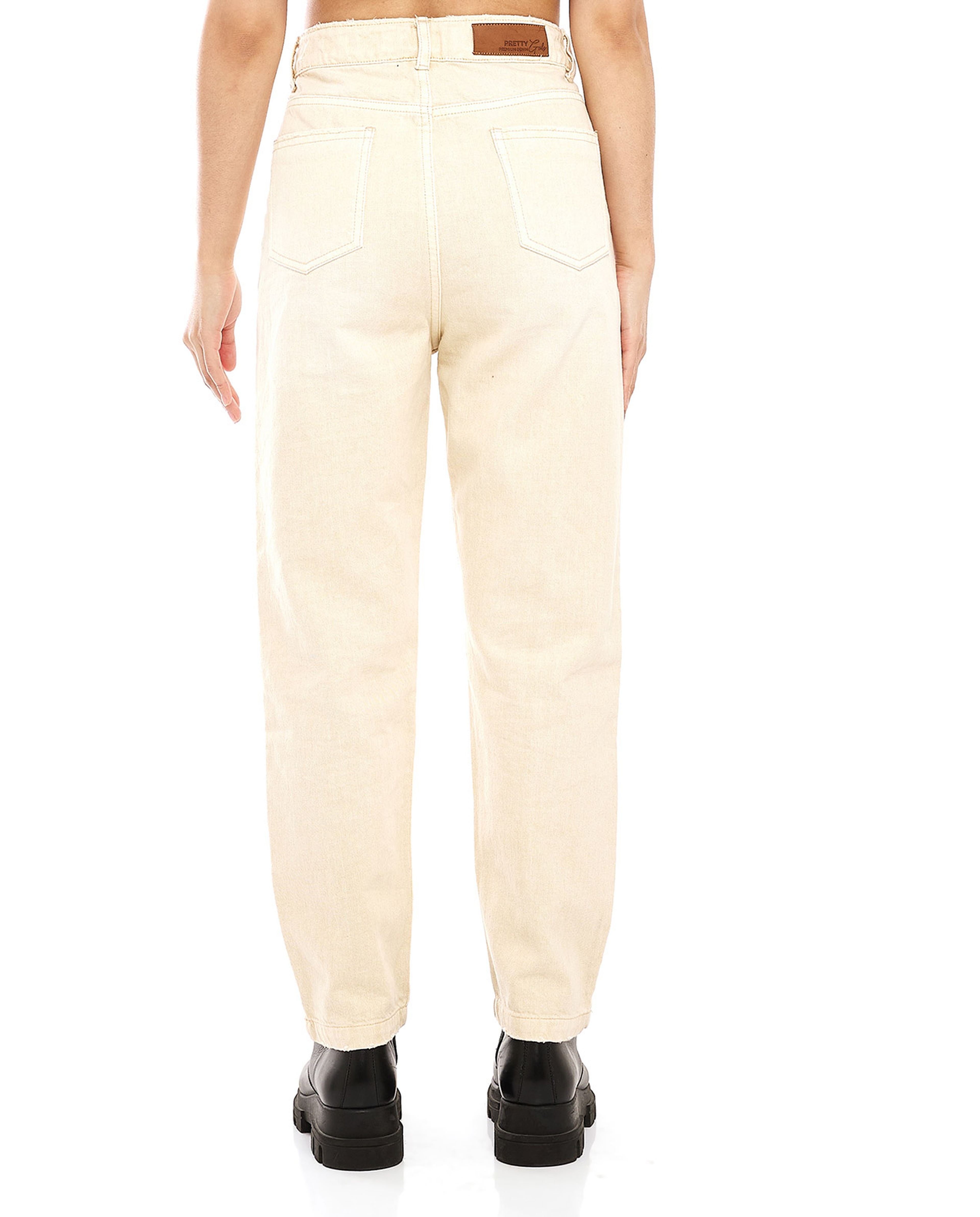 Solid Slim Fit Jeans with Button Closure