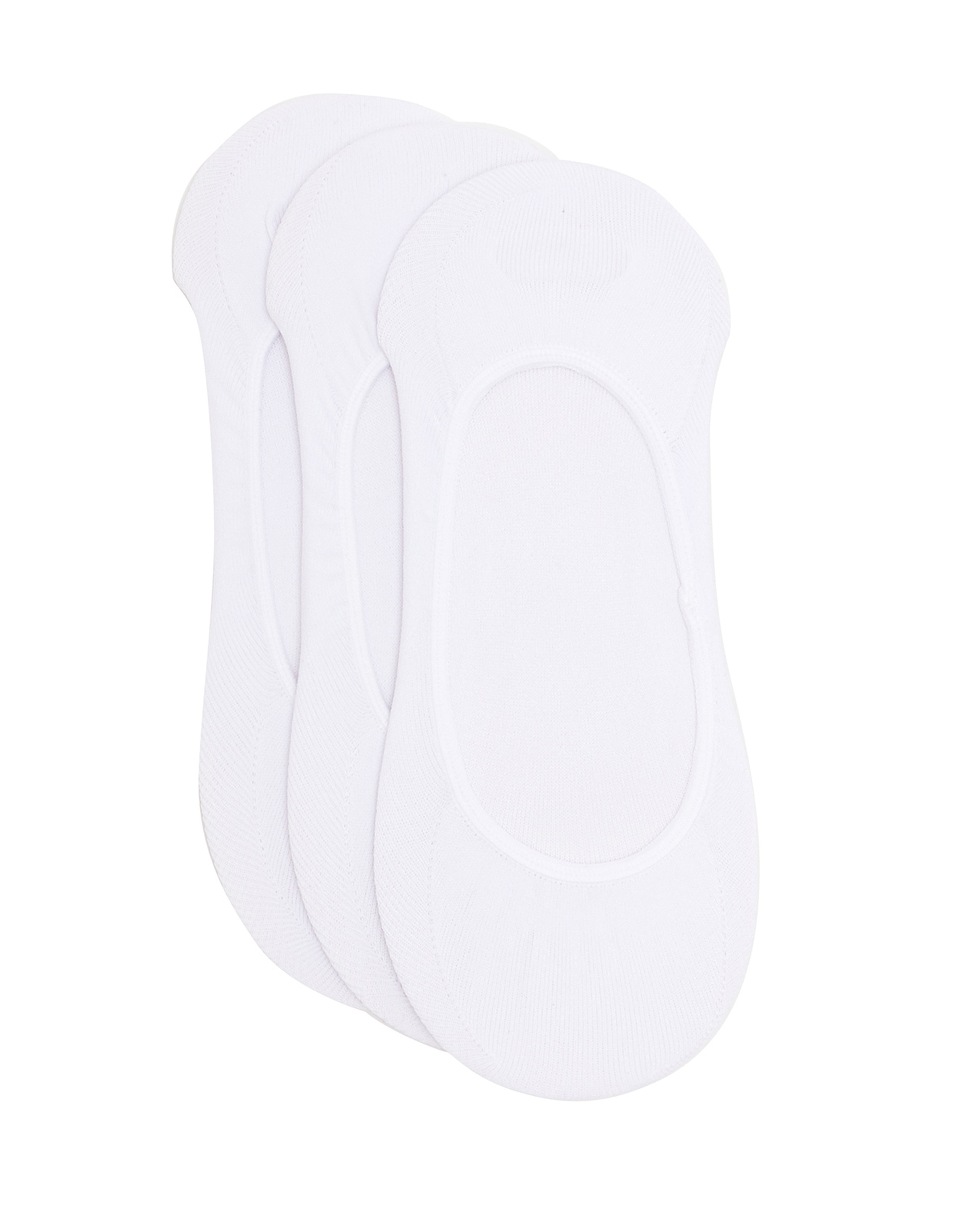 3 Pack Solid No Show Socks