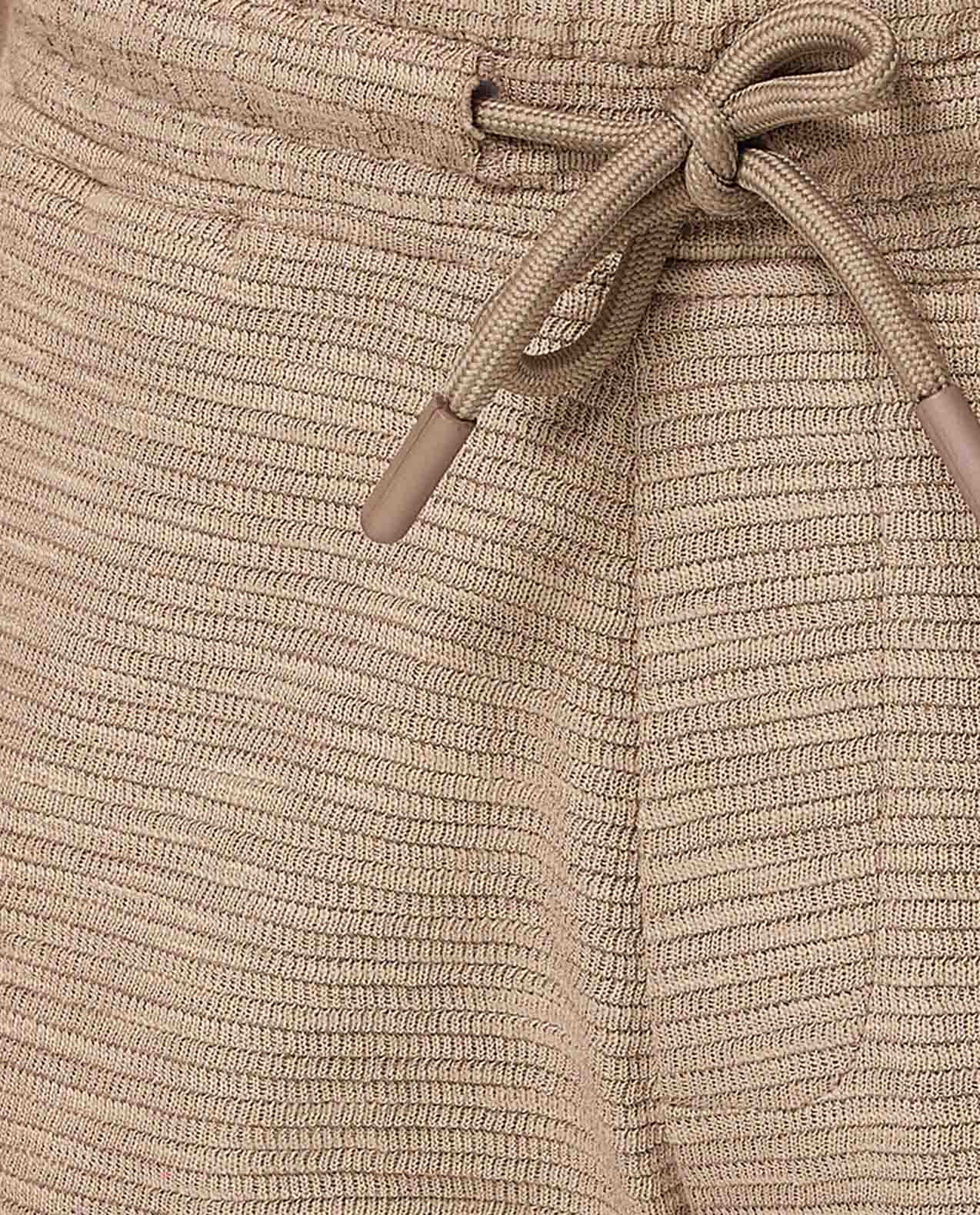 Textured Shorts with Drawstring Waist