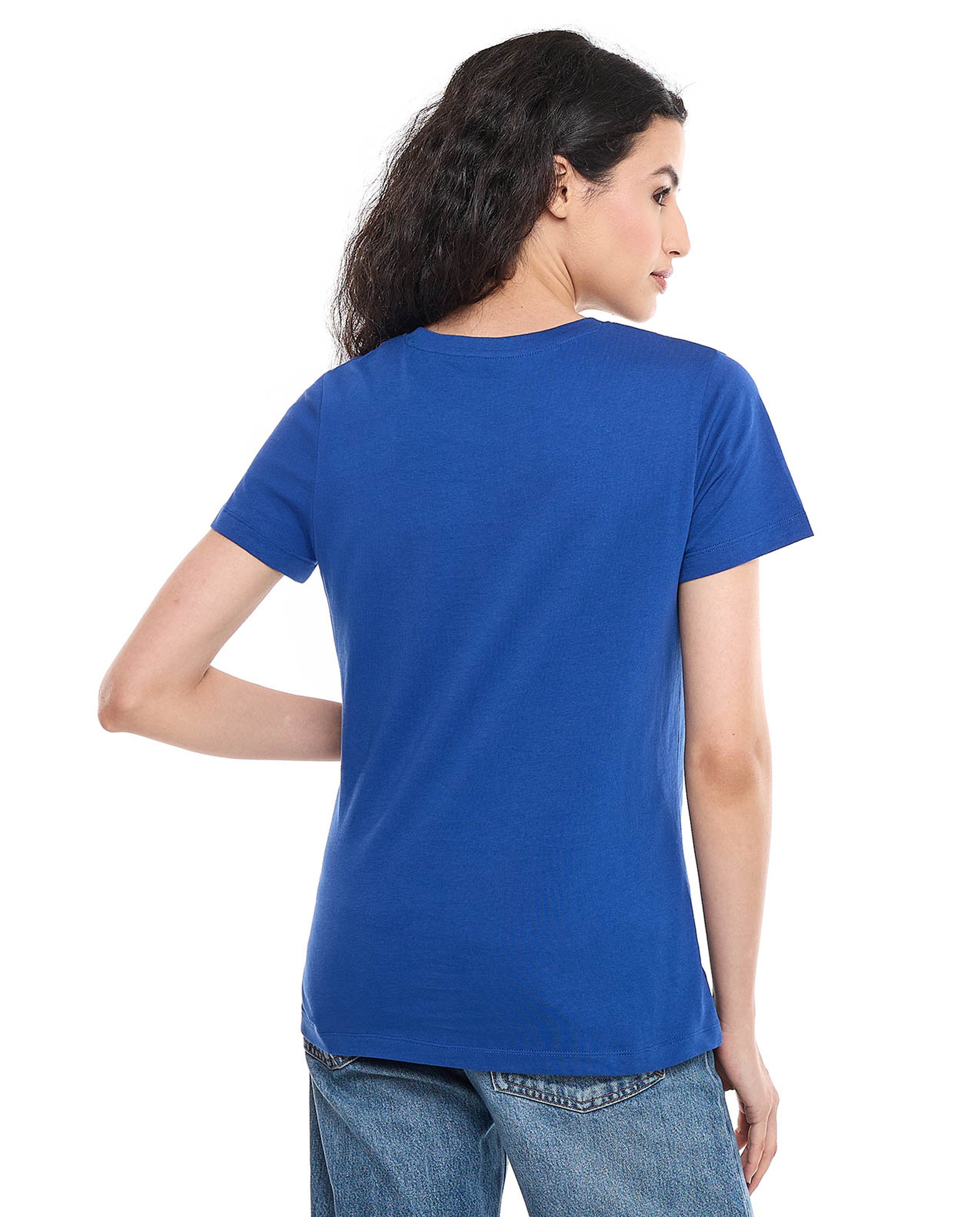 Printed T-Shirt with Crew Neck and Short Sleeves