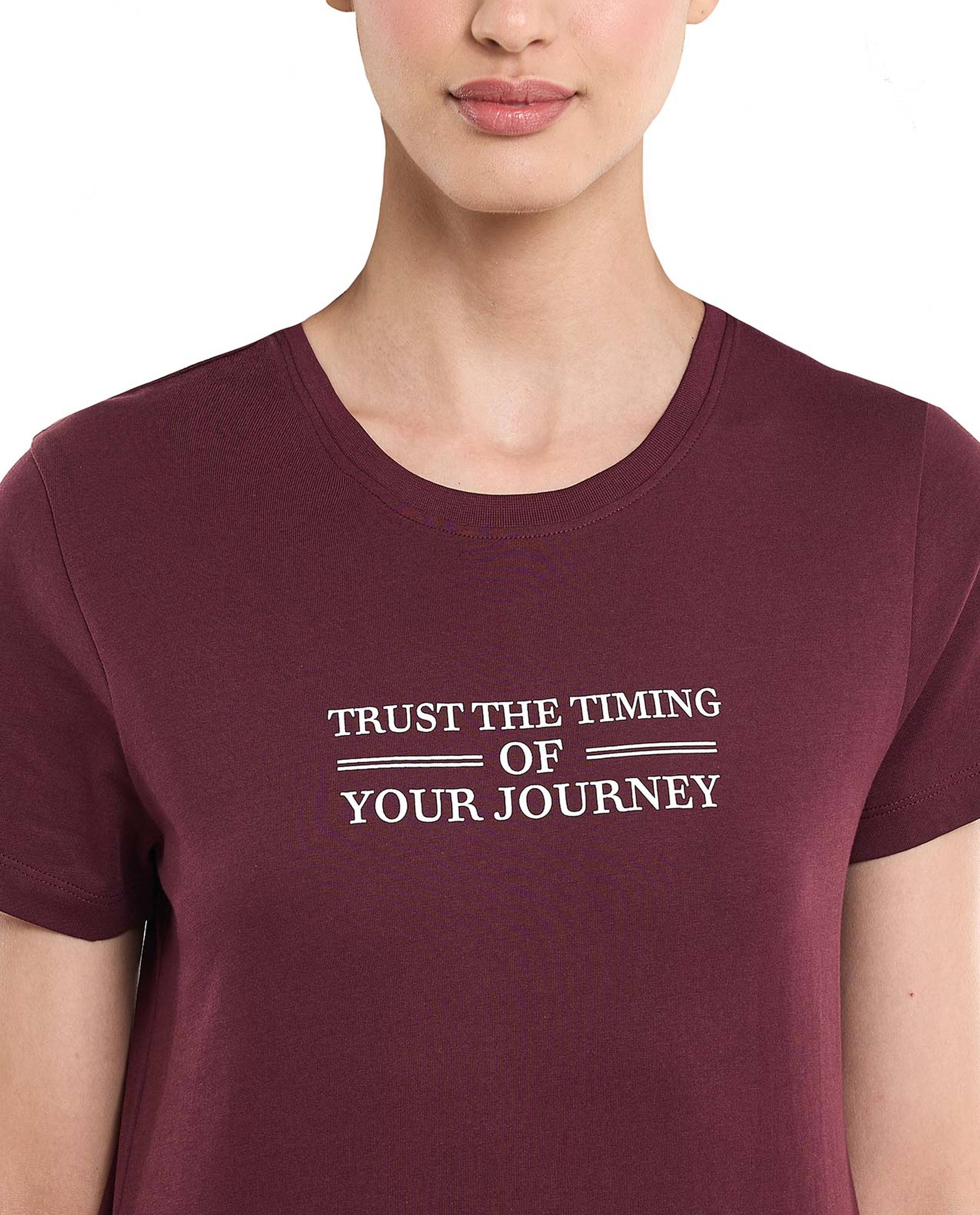 Printed T-Shirt with Crew Neck and Short Sleeves