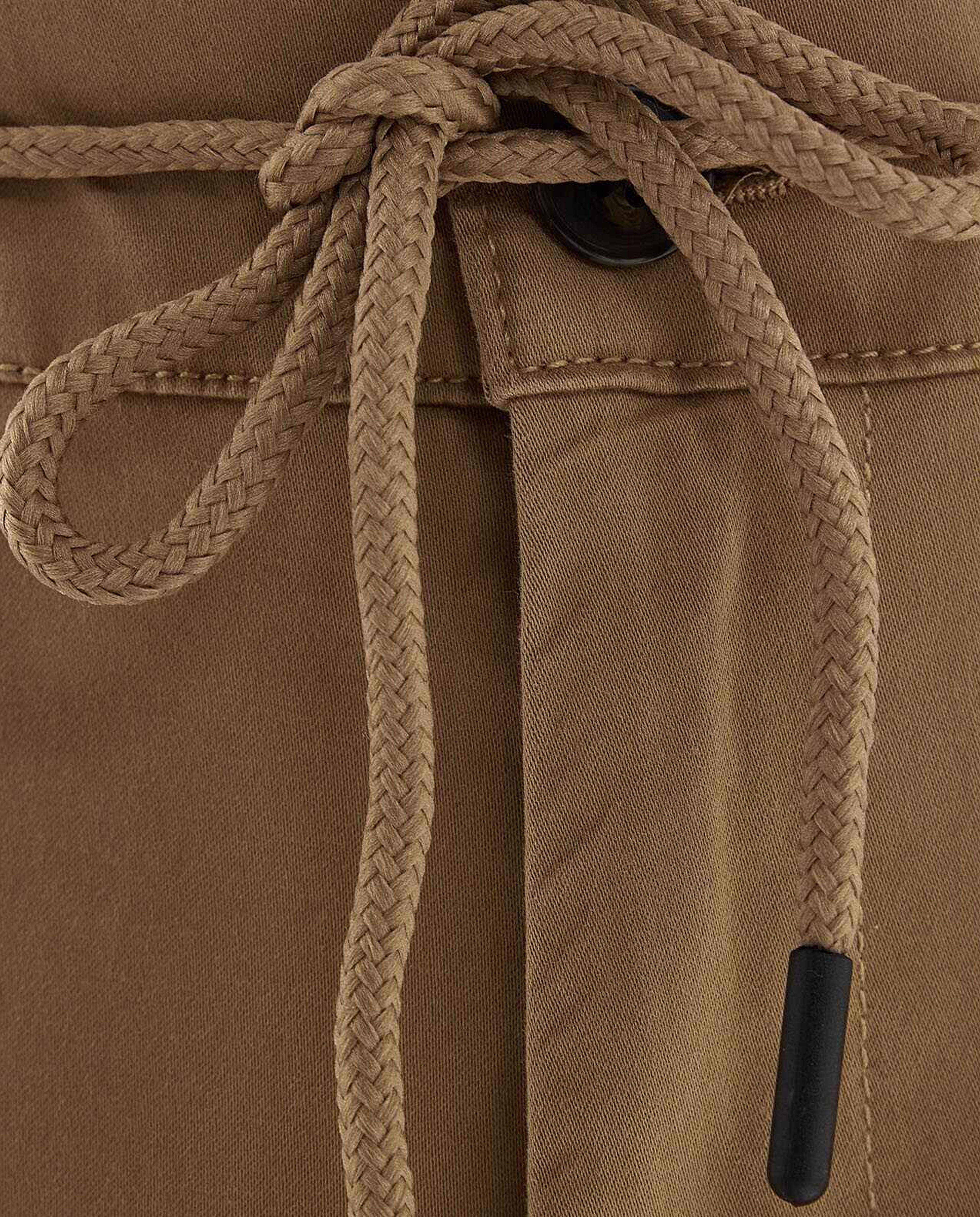 Solid Jogger Pants with Drawstring Waist