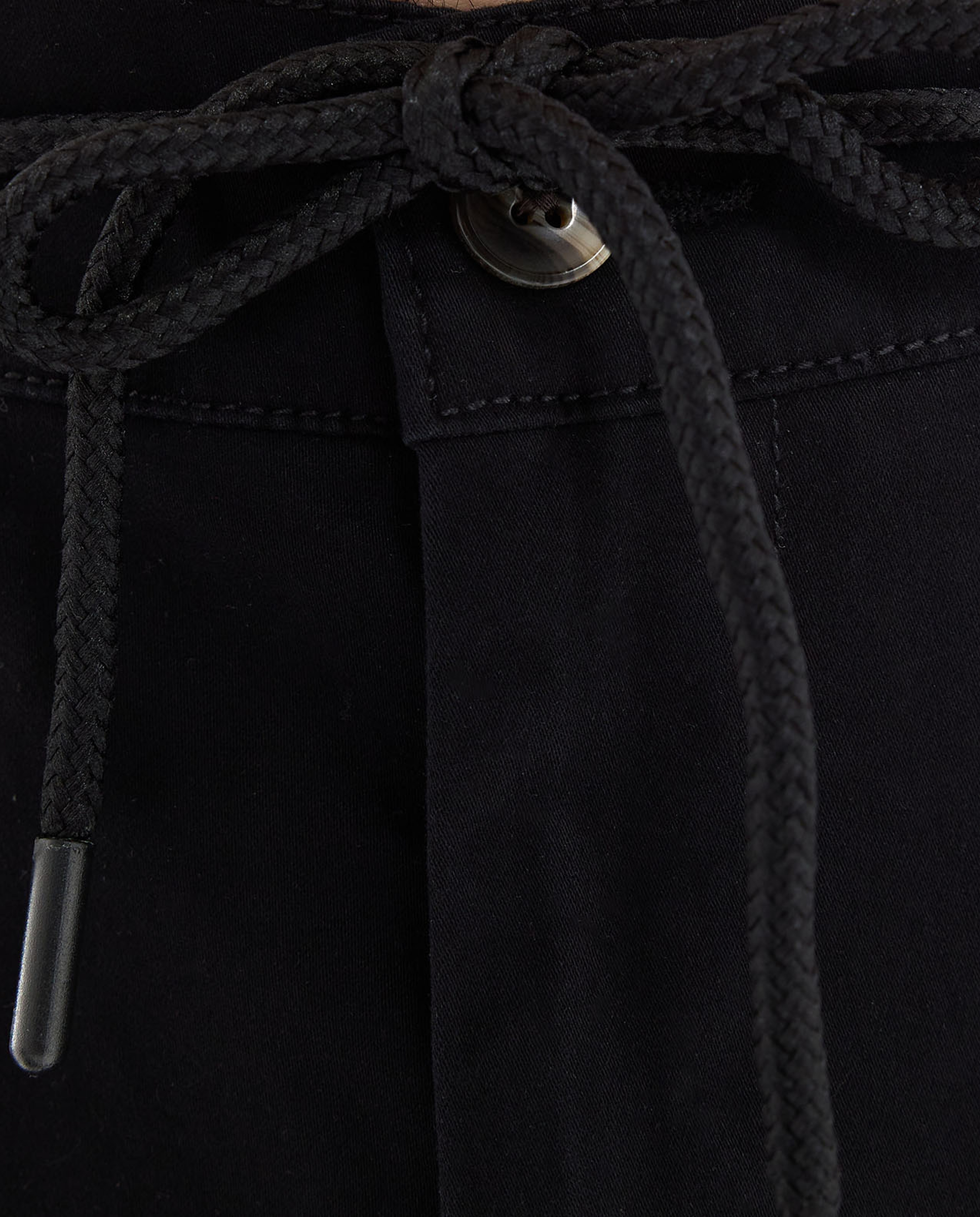 Solid Jogger Pants with Drawstring Waist