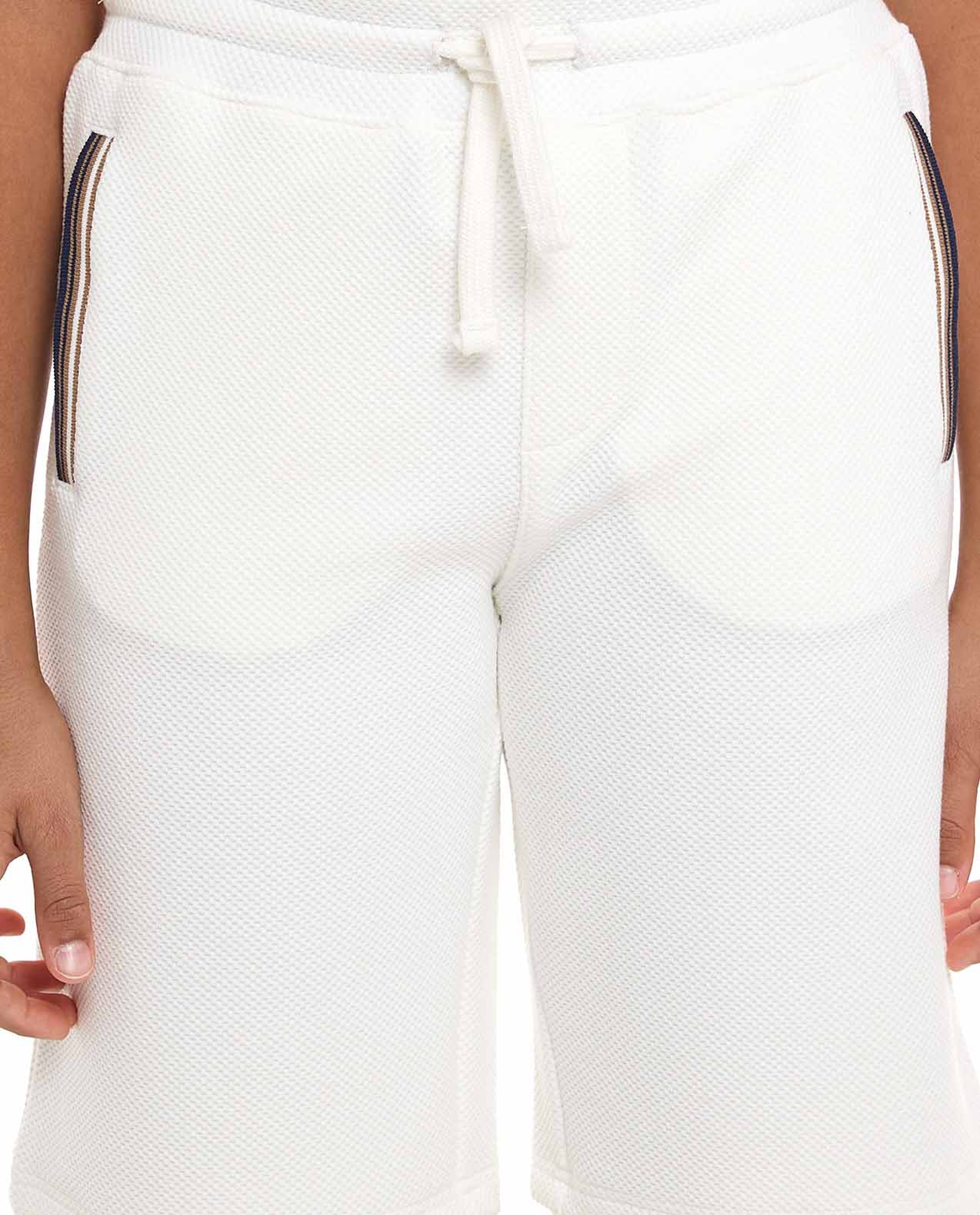 Textured Polo T-Shirt and Shorts Set