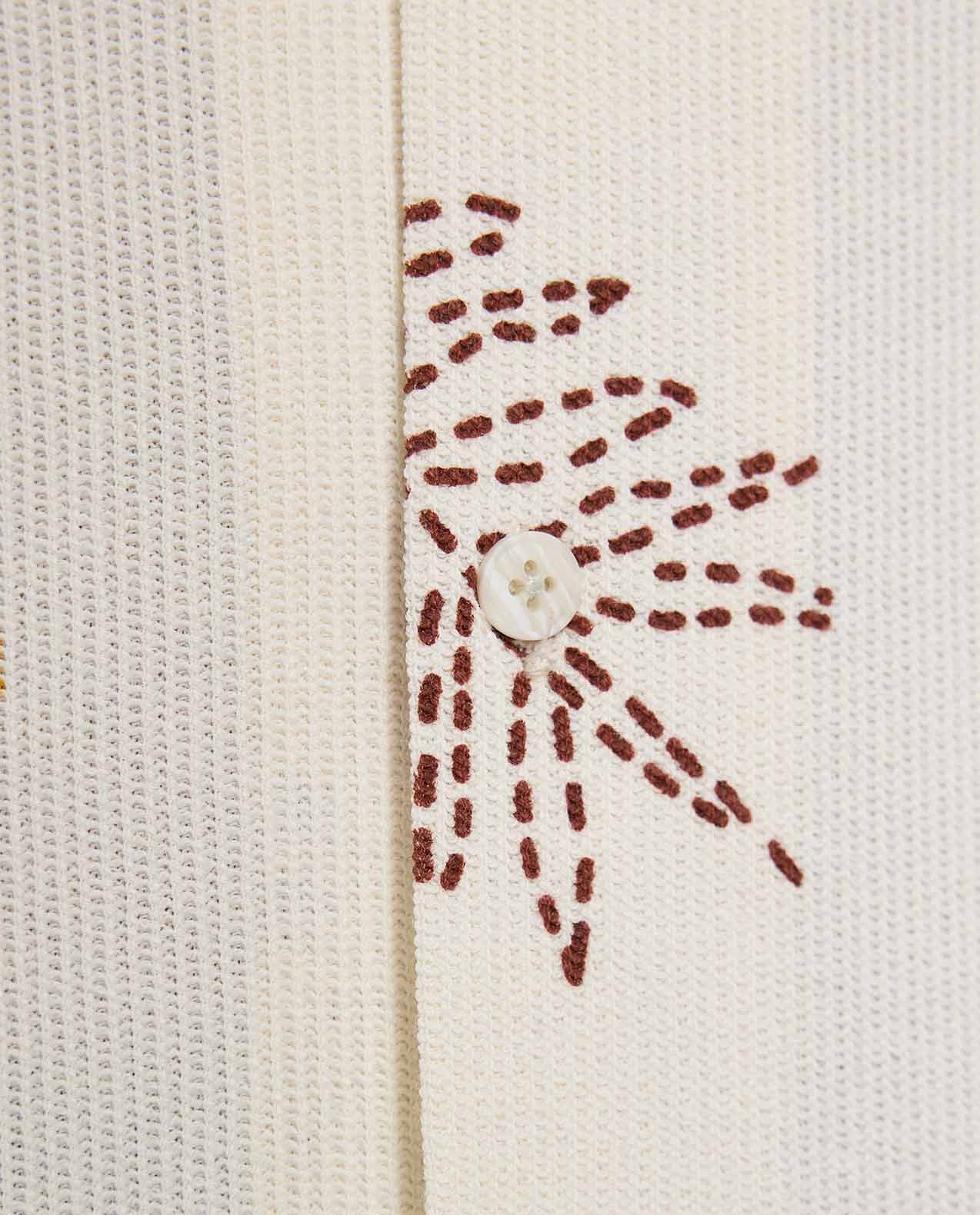 Printed Shirt with Revere Collar and Short Sleeves