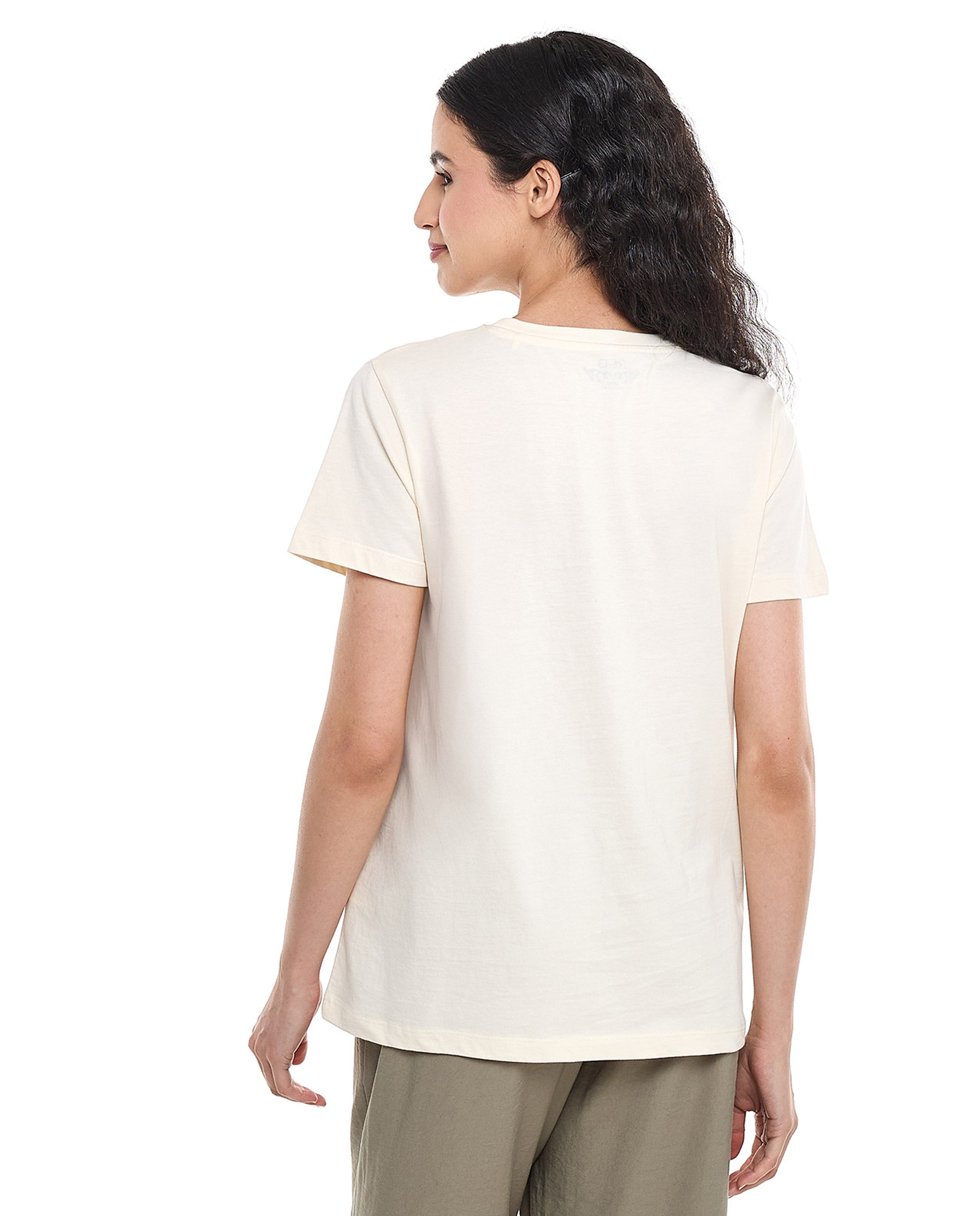 Embellished T-Shirt with Crew Neck and Short Sleeves