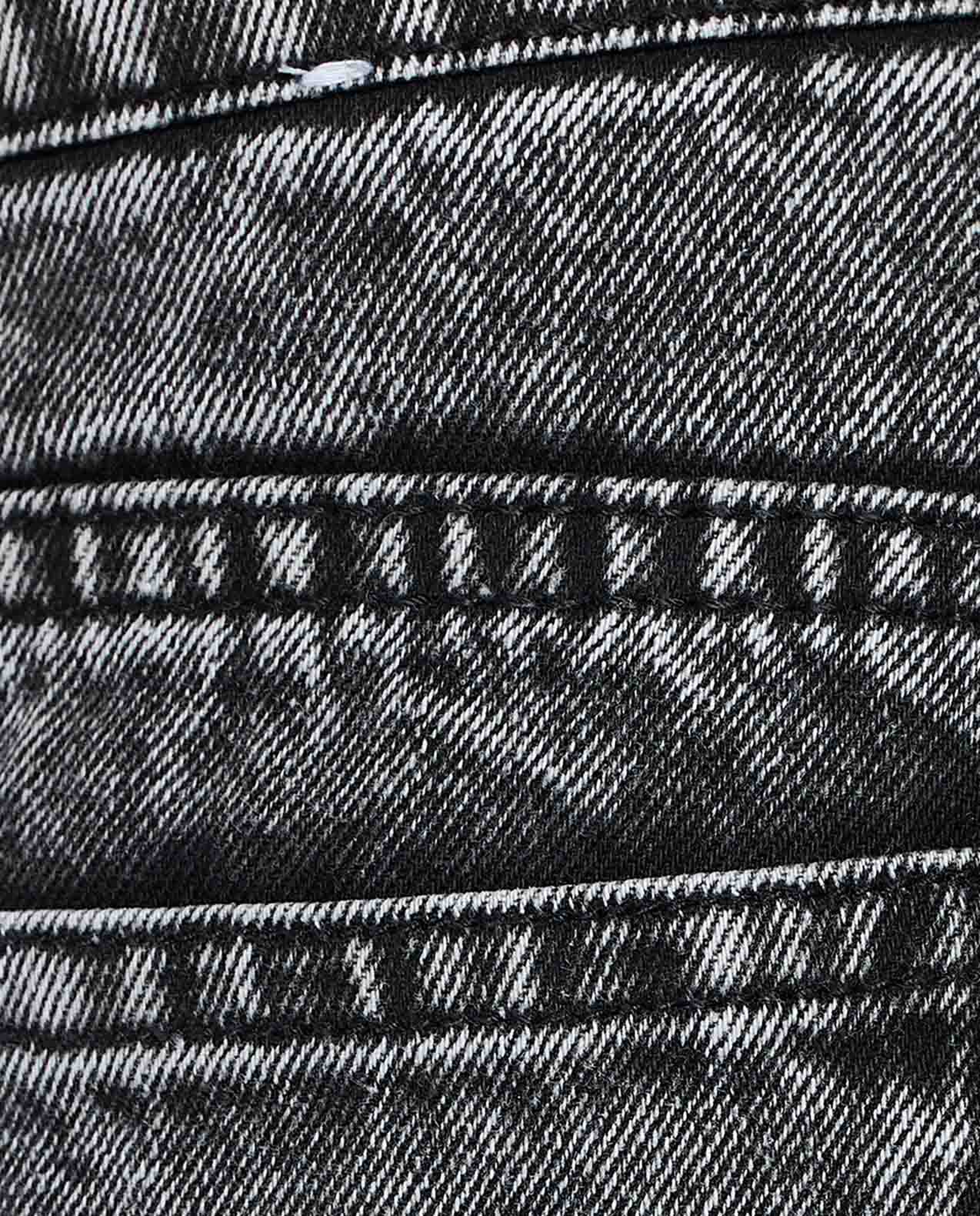 Washed Denim Shorts with Button Closure