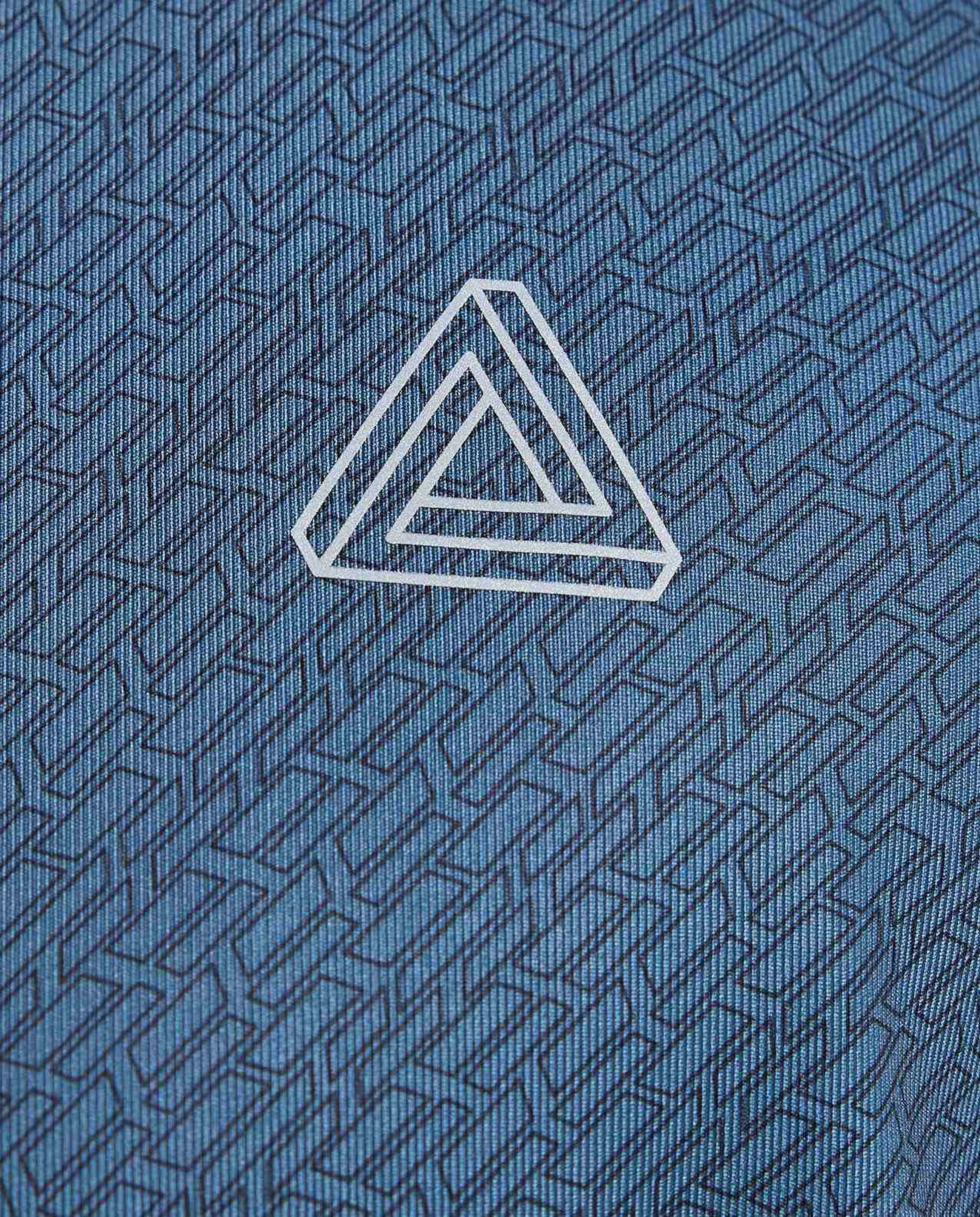 Patterned Active T-Shirt with Crew Neck and Short Sleeves