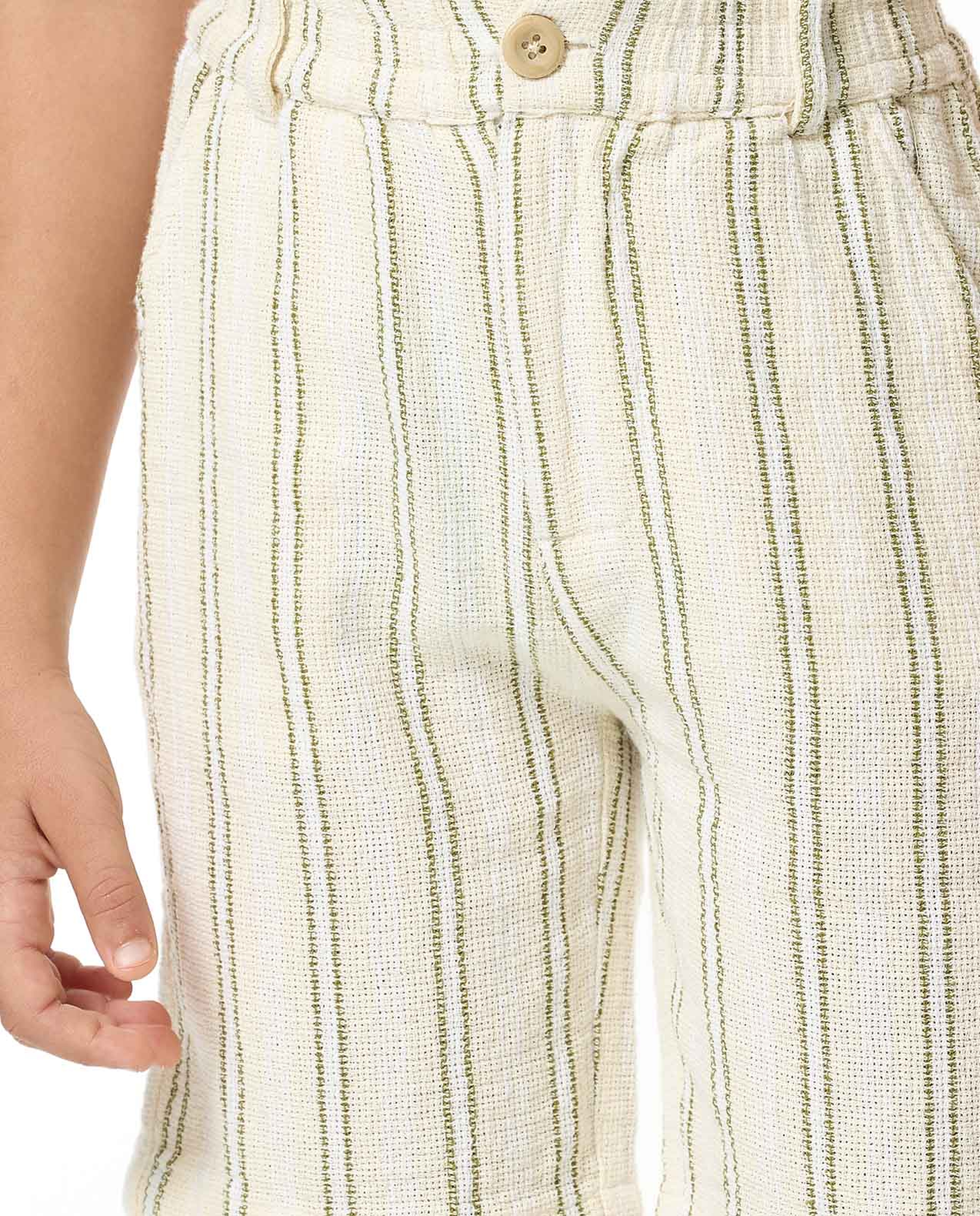 Striped Shirt and Short Set