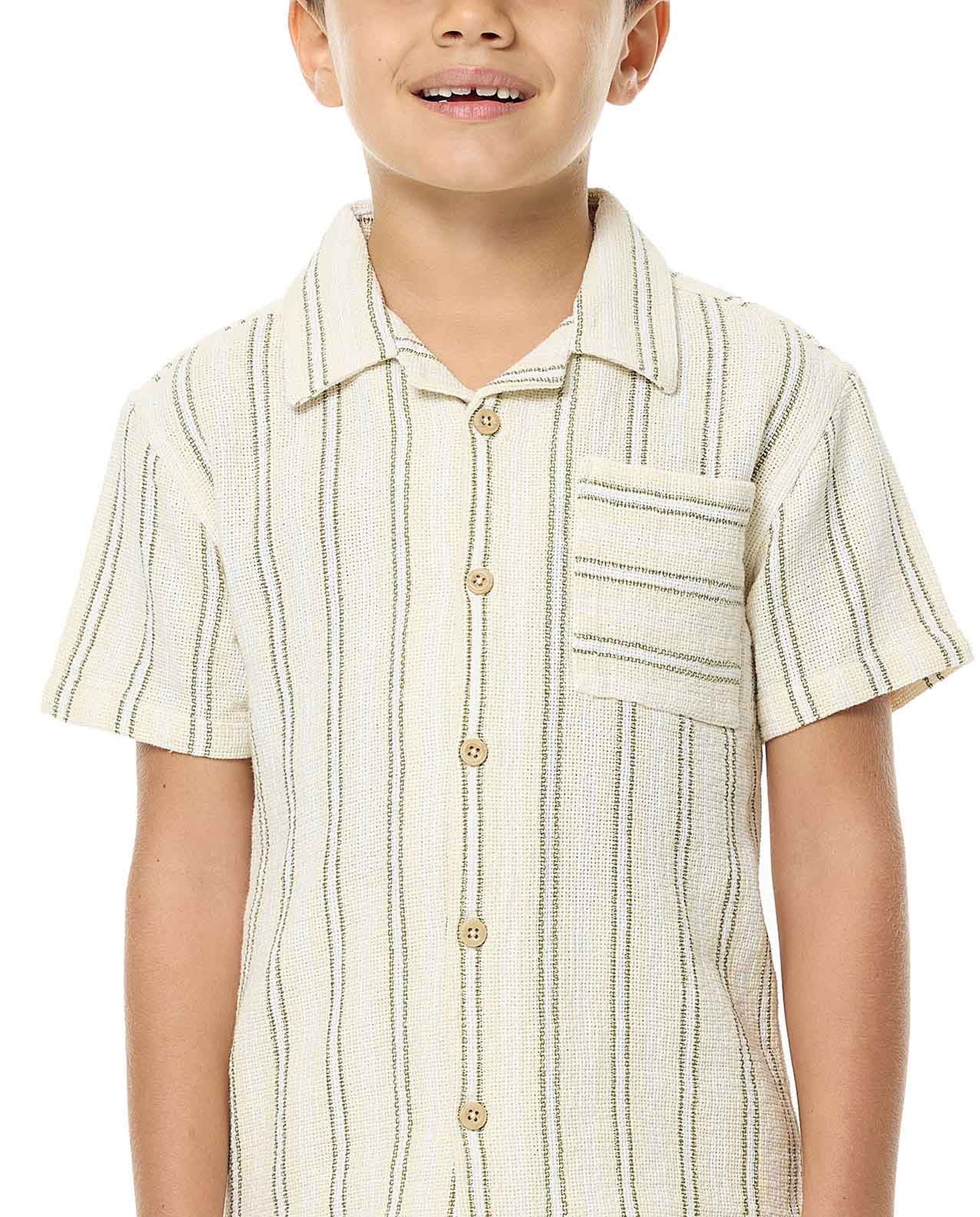 Striped Shirt and Short Set