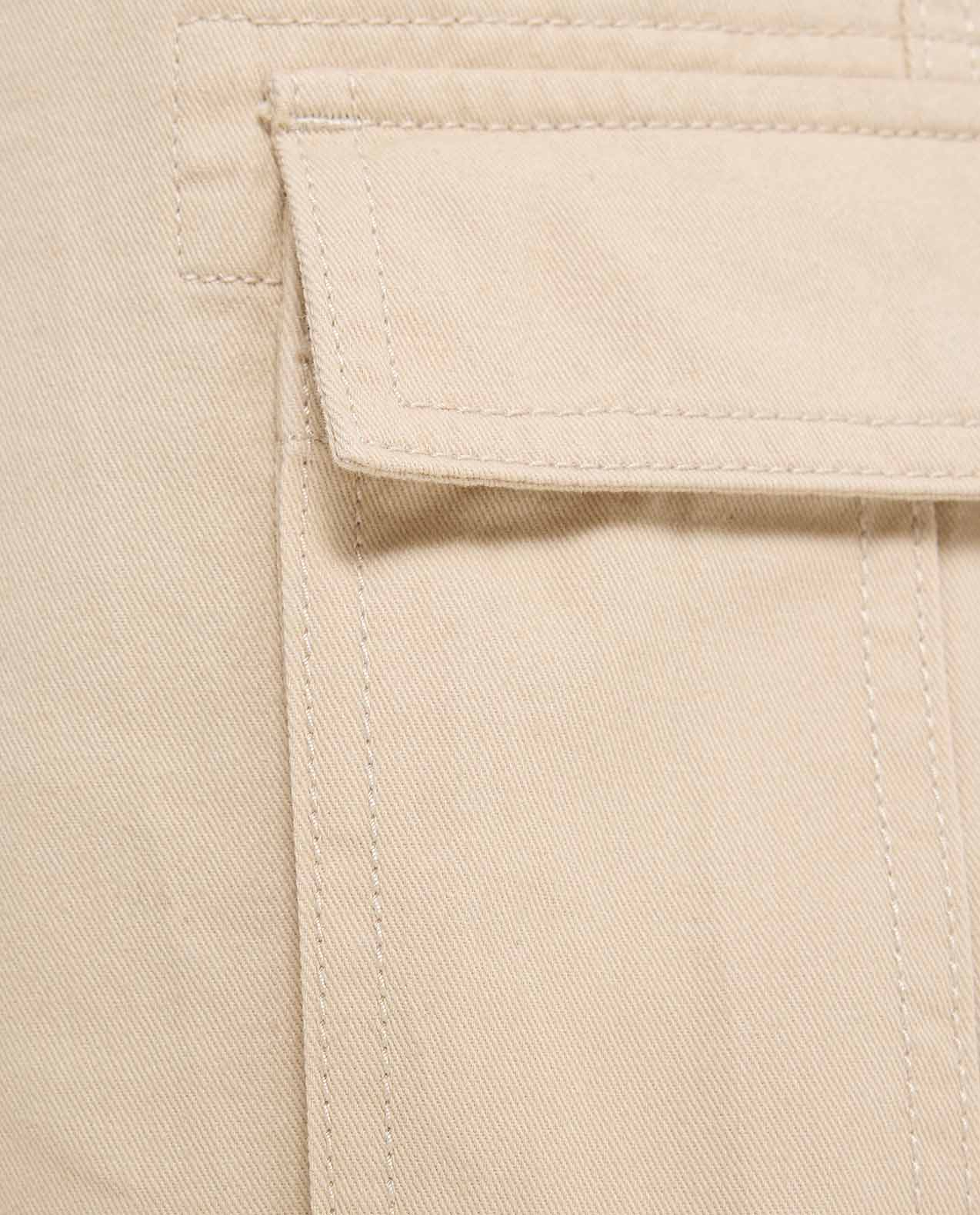 Solid Cargo Shorts with Drawstring Waist