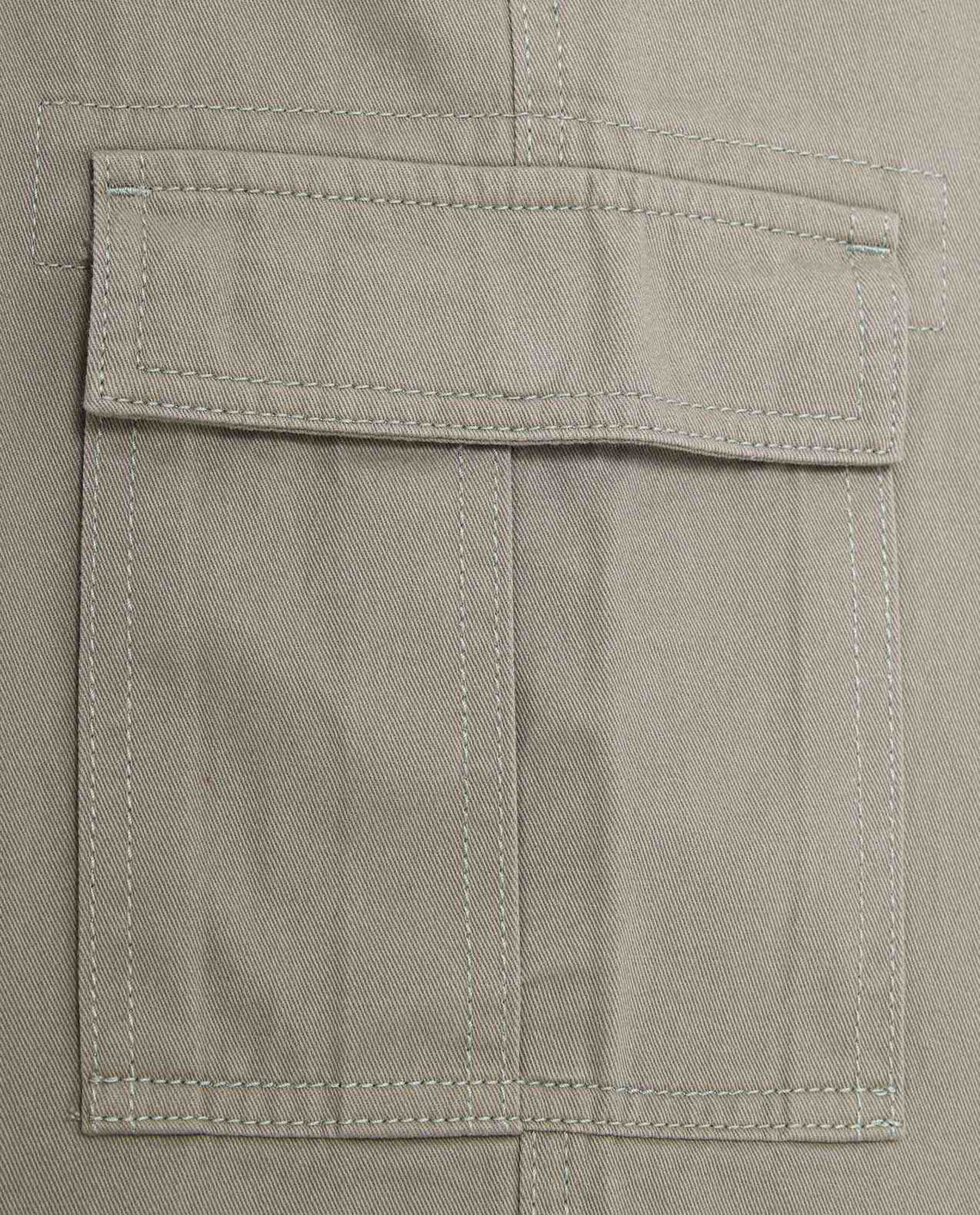 Solid Cargo Shorts with Drawstring Waist