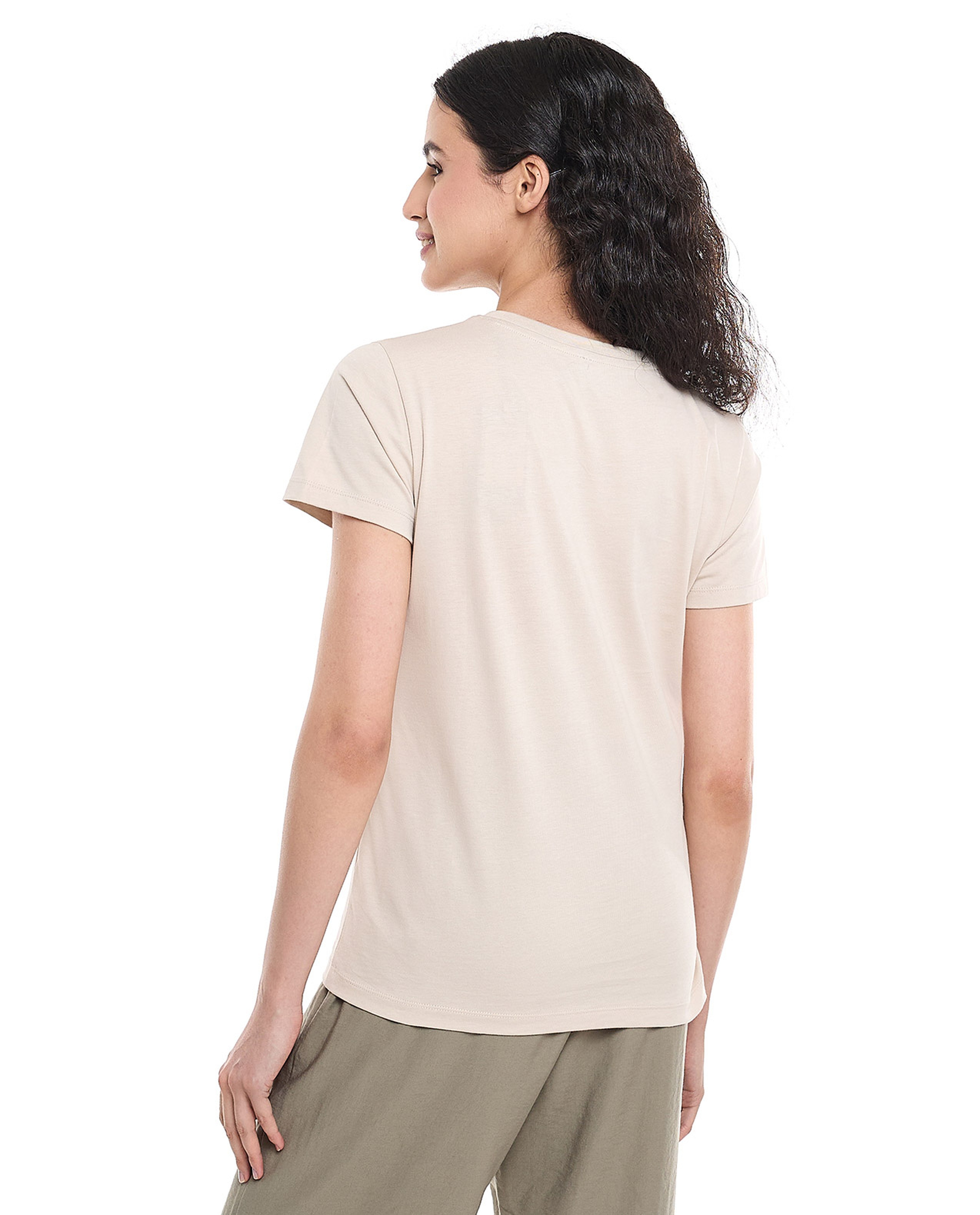 Printed T-Shirt with Crew Neck and Short Sleeves