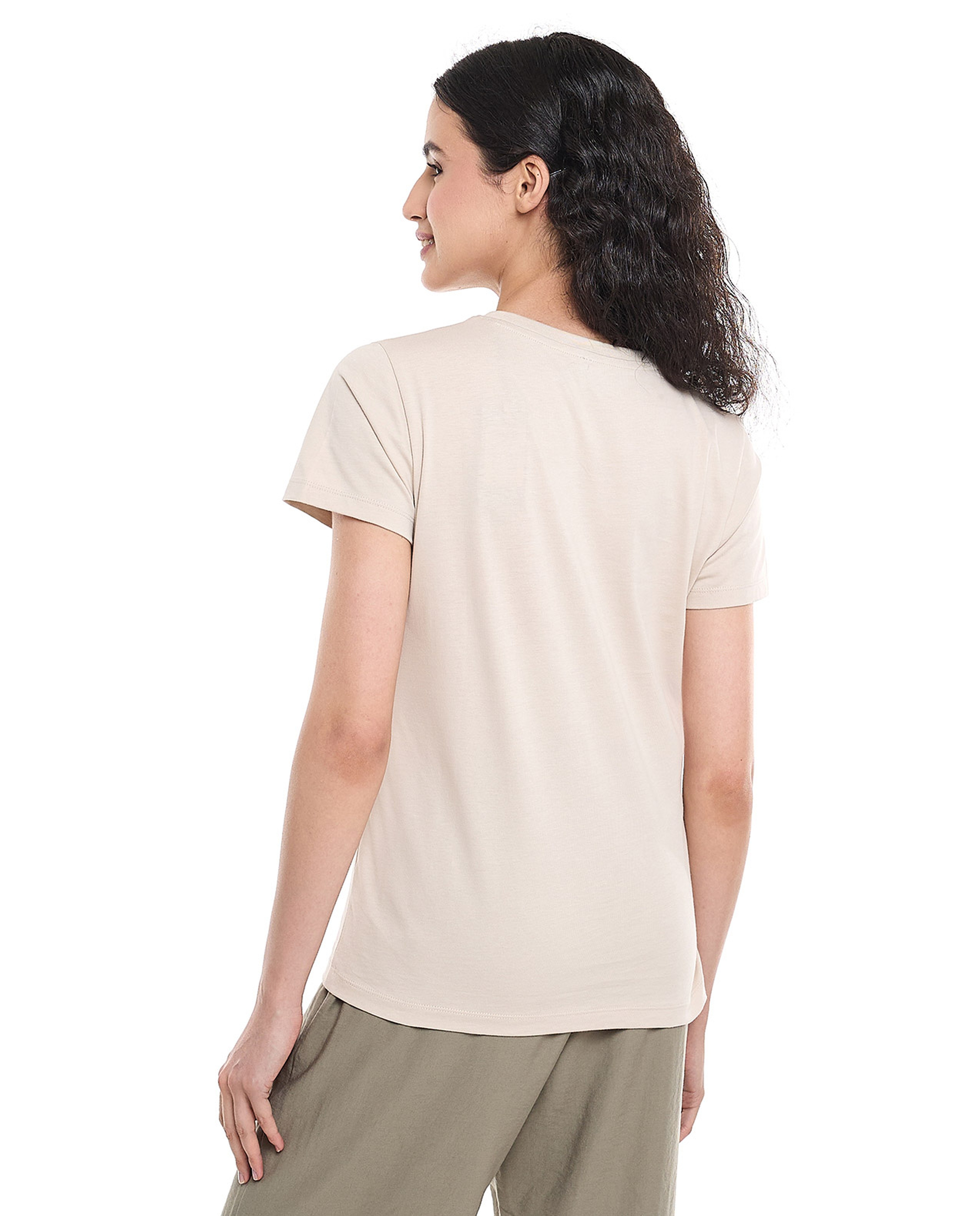 Printed T-Shirt with Crew Neck and Short Sleeves