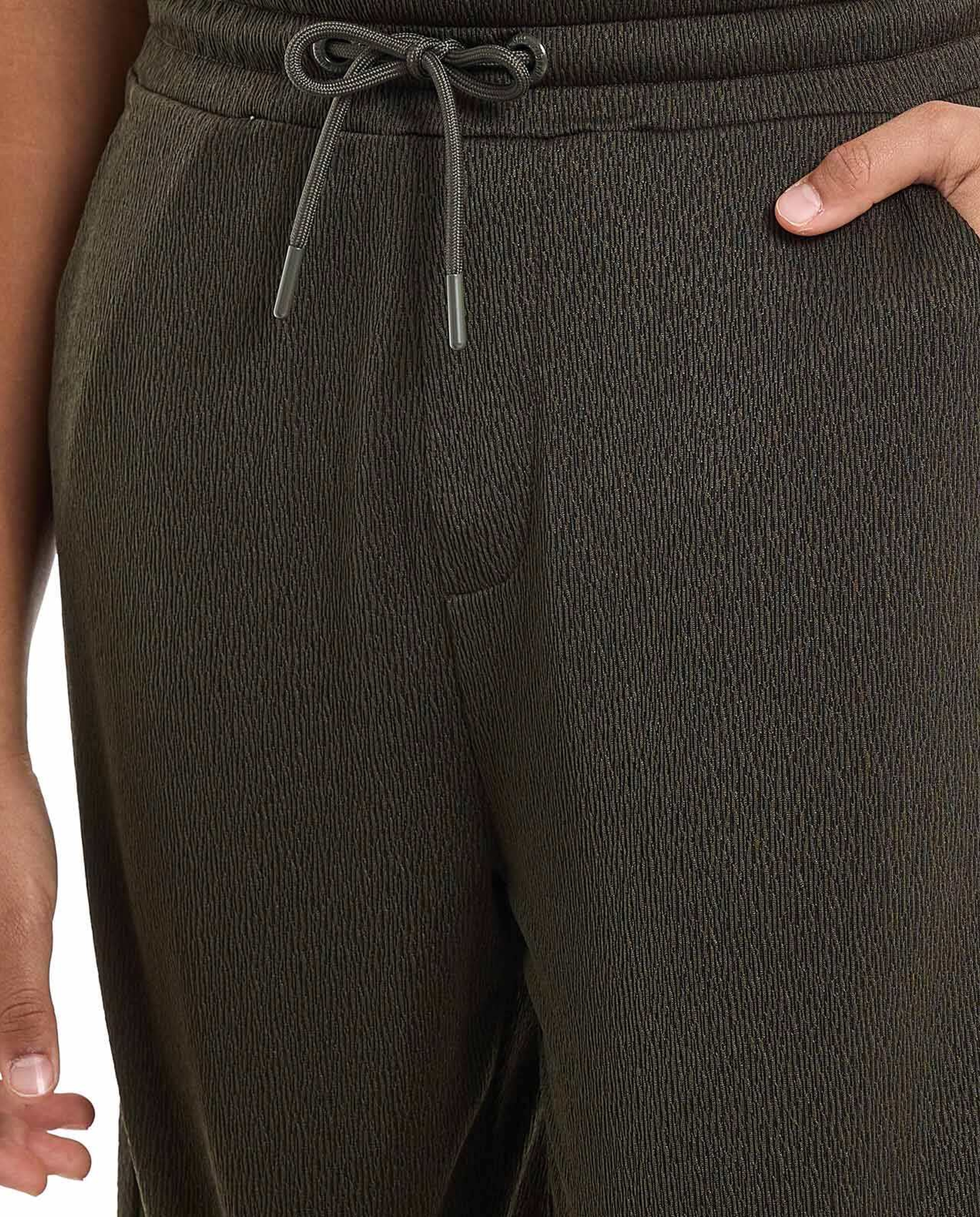 Textured Shirt and Shorts Set