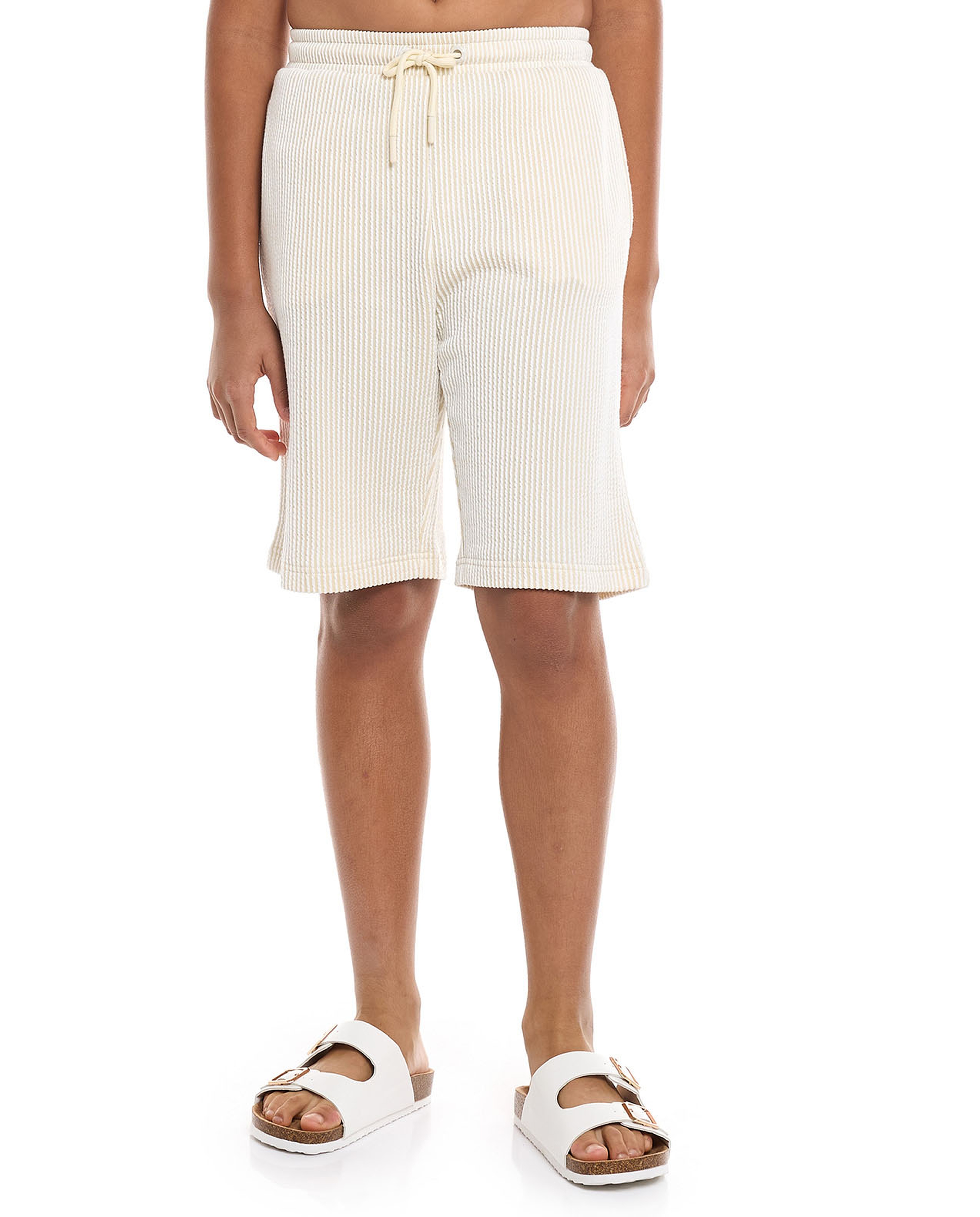 Striped Shirt and Shorts Set