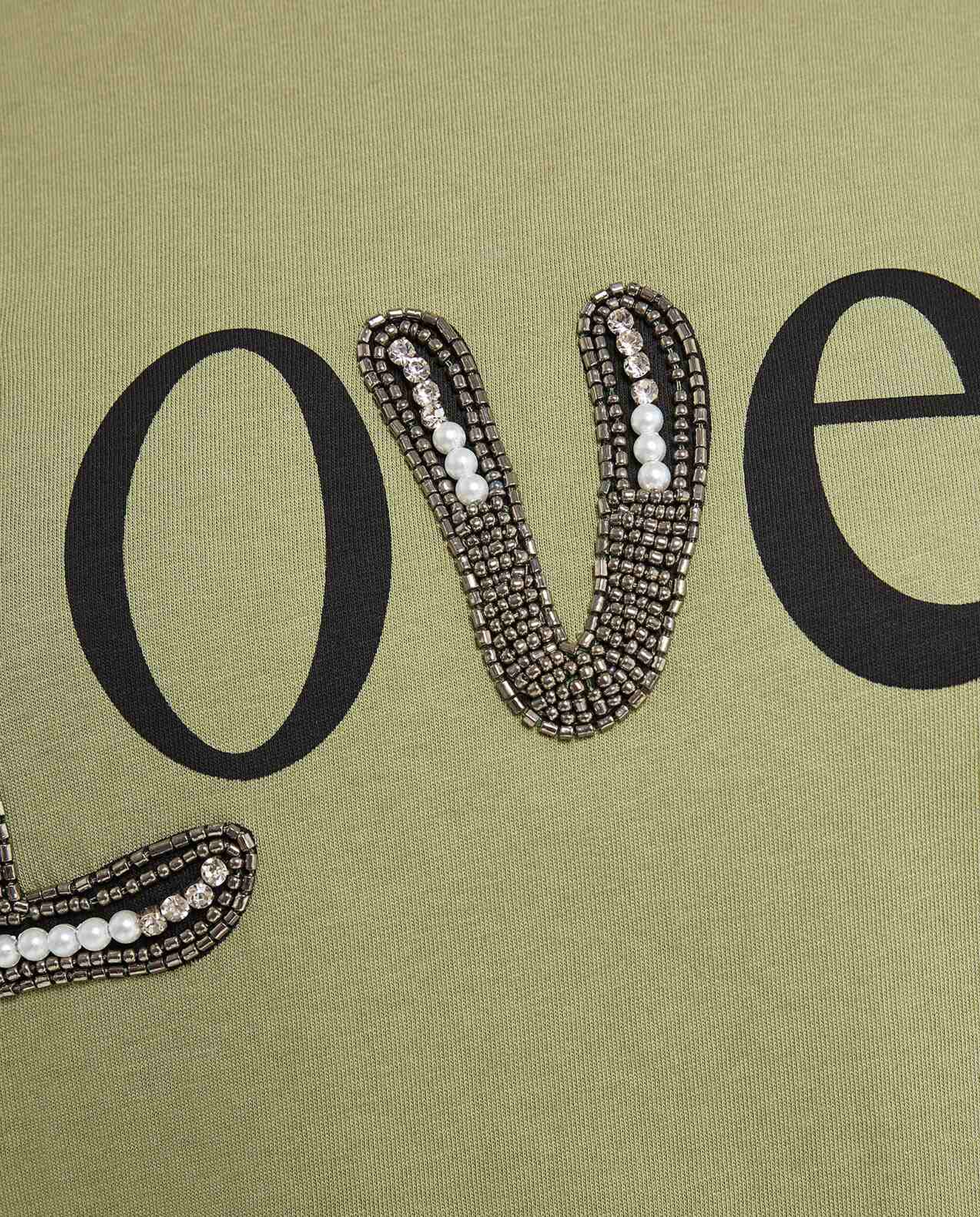 Embellished T-Shirt with Crew Neck and Short Sleeves