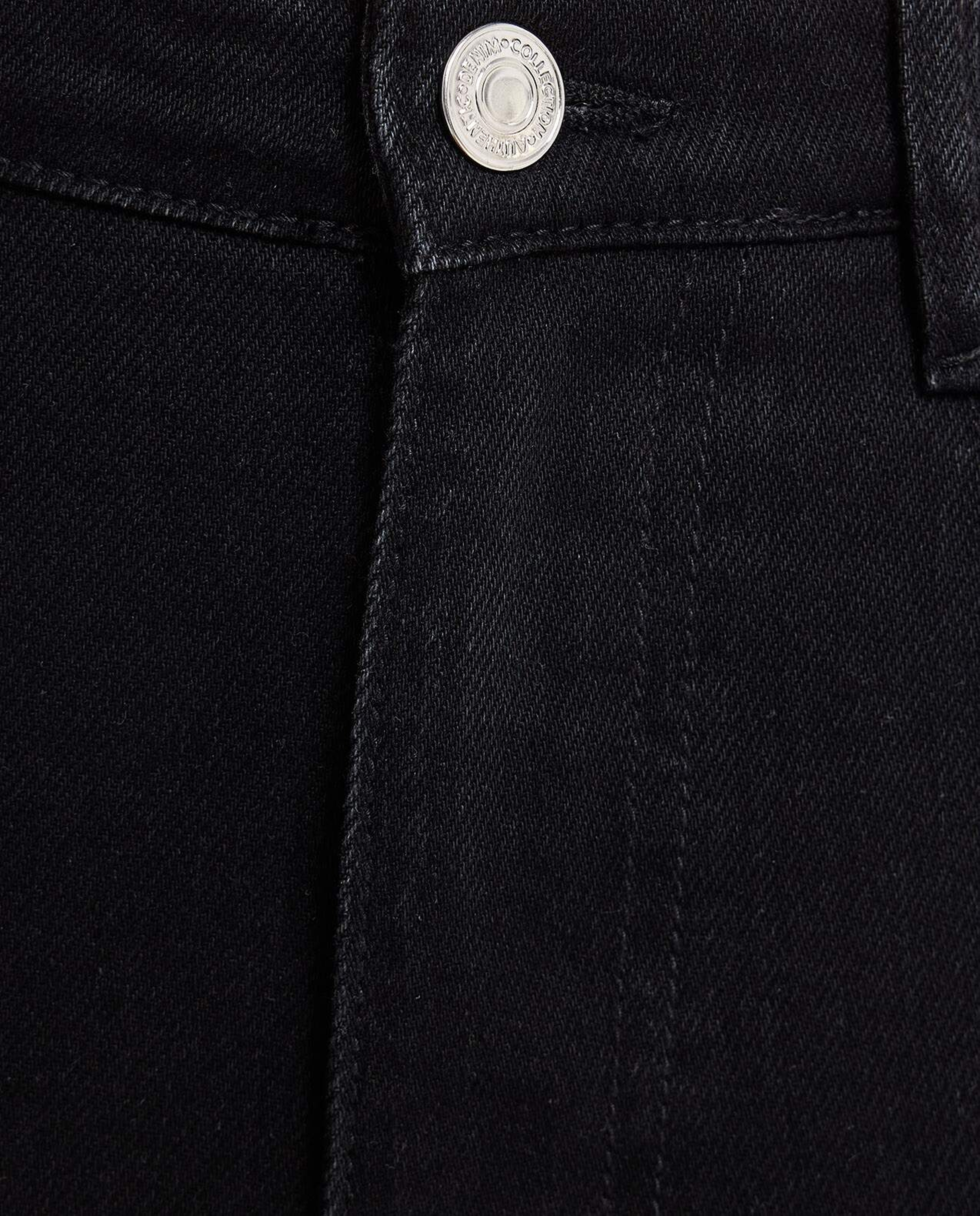 Solid Flared Jeans with Button Closure
