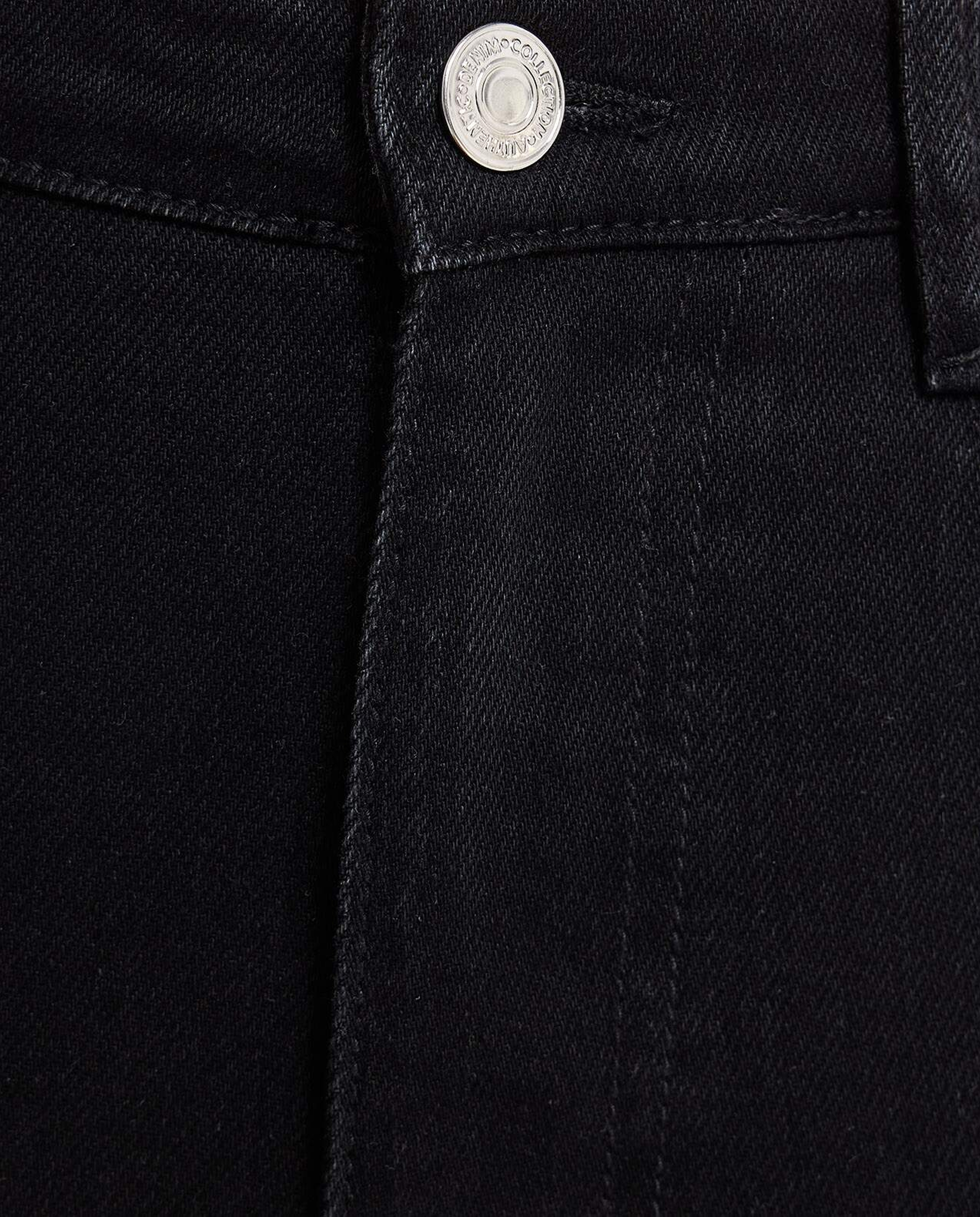 Solid Flared Jeans with Button Closure