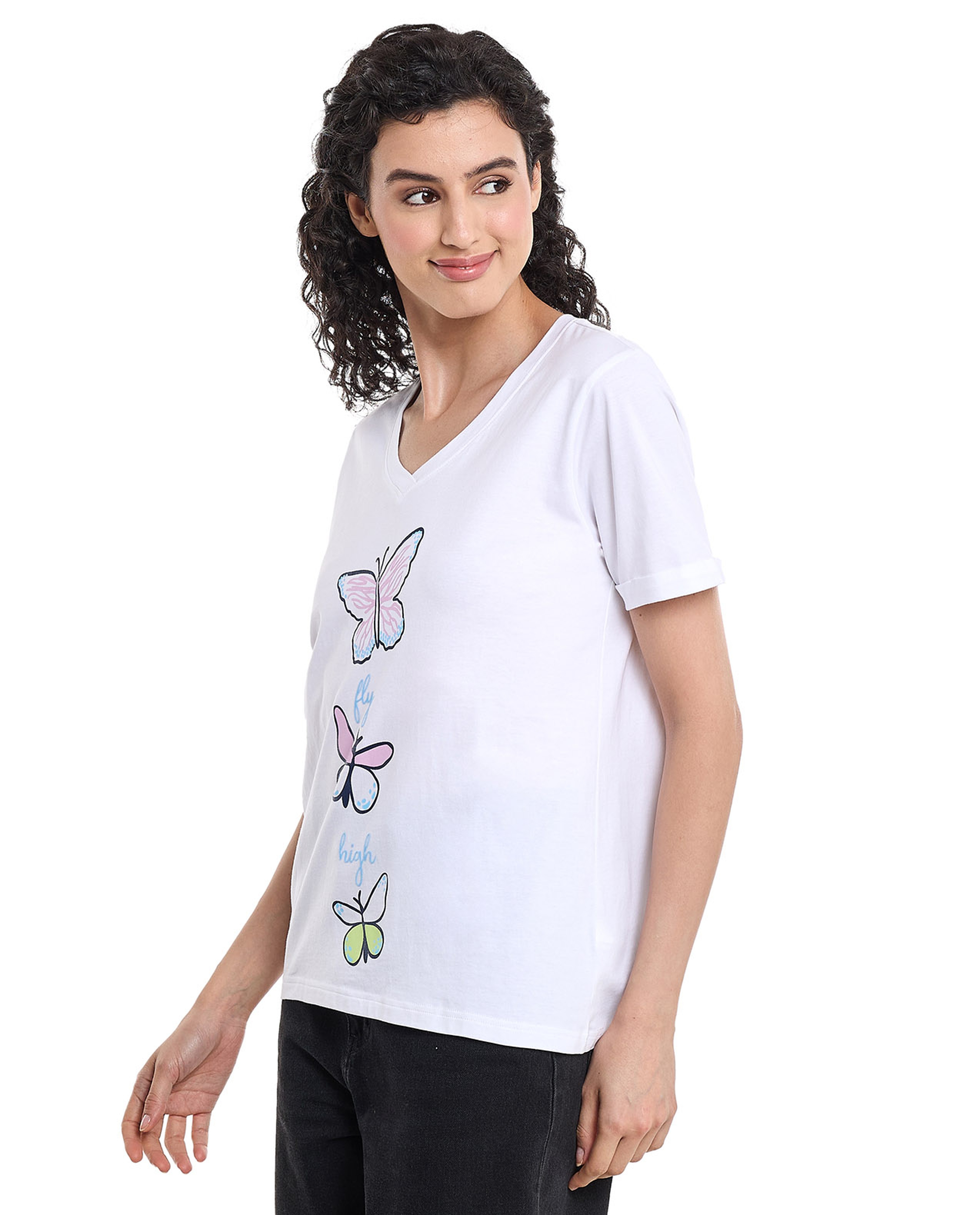 Printed Sleep T-Shirt with Short Sleeves