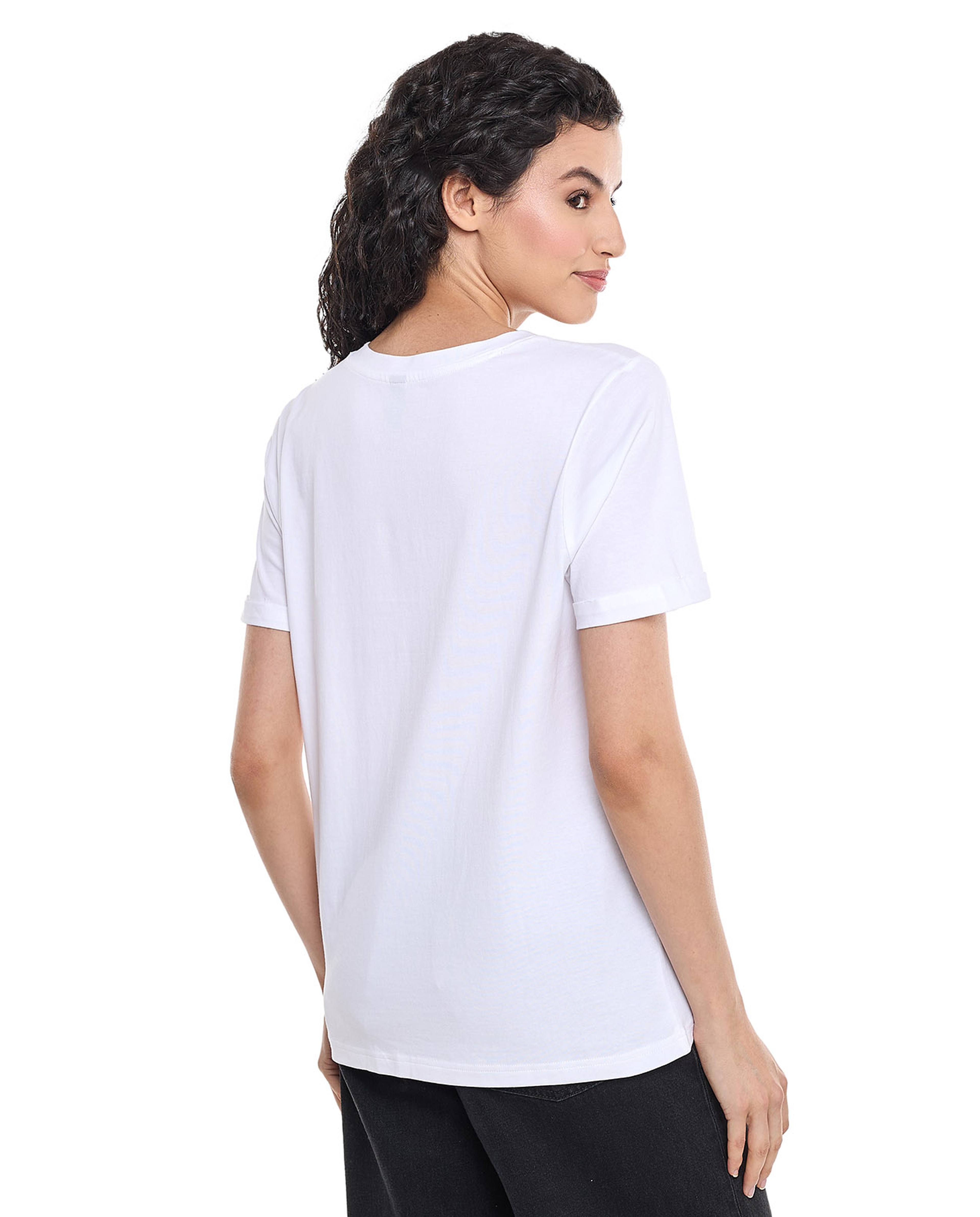 Printed Sleep T-Shirt with Short Sleeves